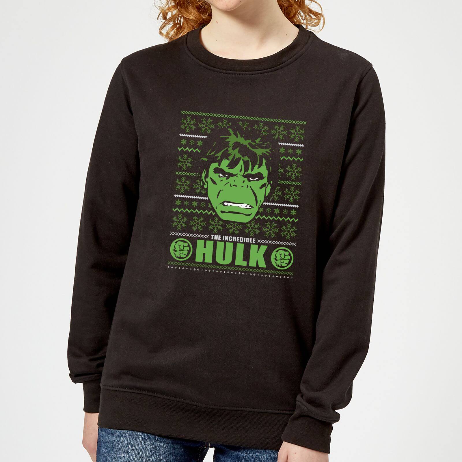 

Marvel Hulk Face Maglione Natalizio Donna - Nero - XL - Nero