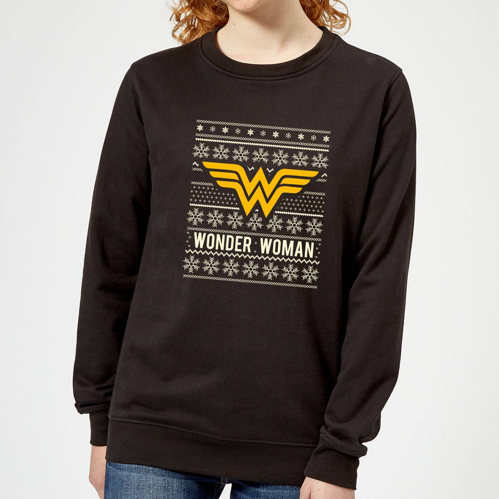 DC Wonder Woman Women's Christmas Sweatshirt - Black - XS