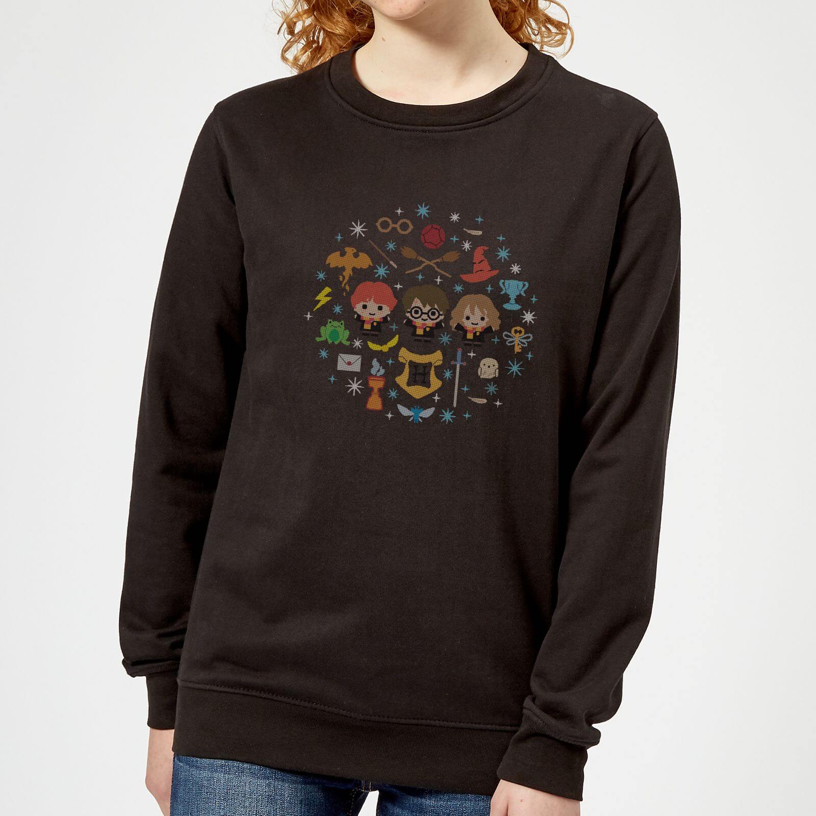 

Harry Potter Characters Maglione Natalizio Donna - Nero - XS