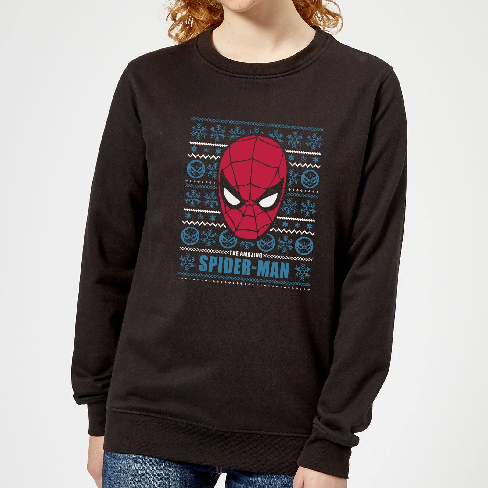 Marvel Spider-Man Women's Christmas Sweatshirt - Black - XS - Black