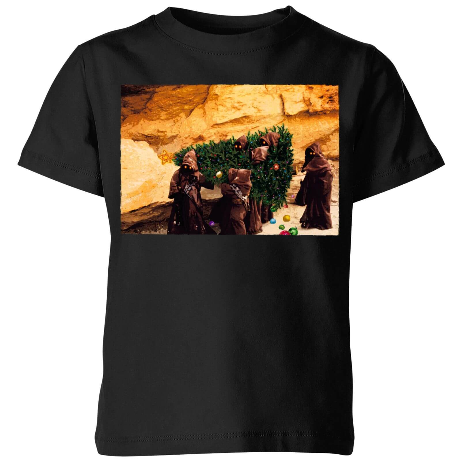 Star Wars Jawas Christmas Tree Kids' Christmas T-Shirt - Black - 3-4 ans - Noir