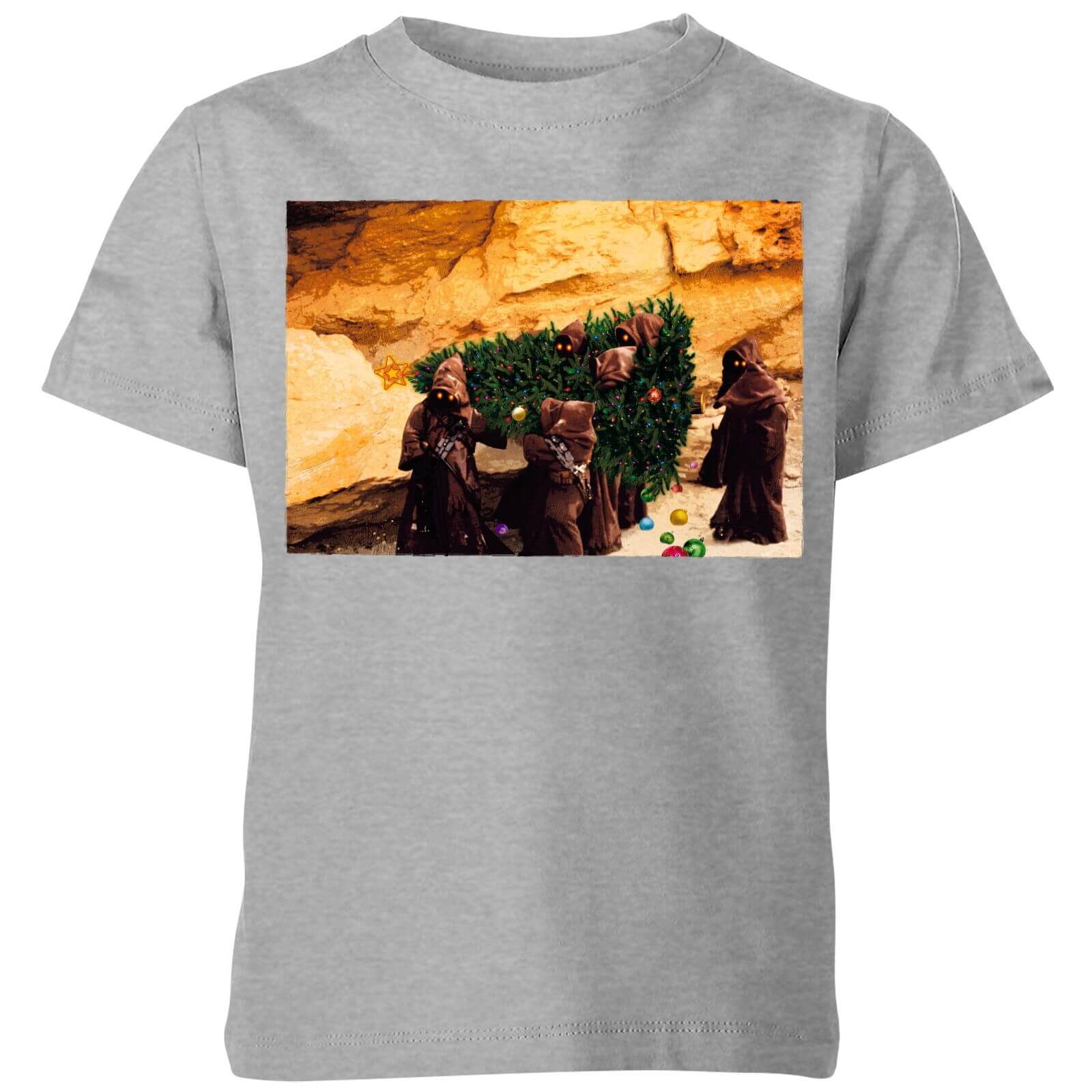 Star Wars Jawas Christmas Tree Kids' Christmas T-Shirt - Grey - 3-4 ans - Gris