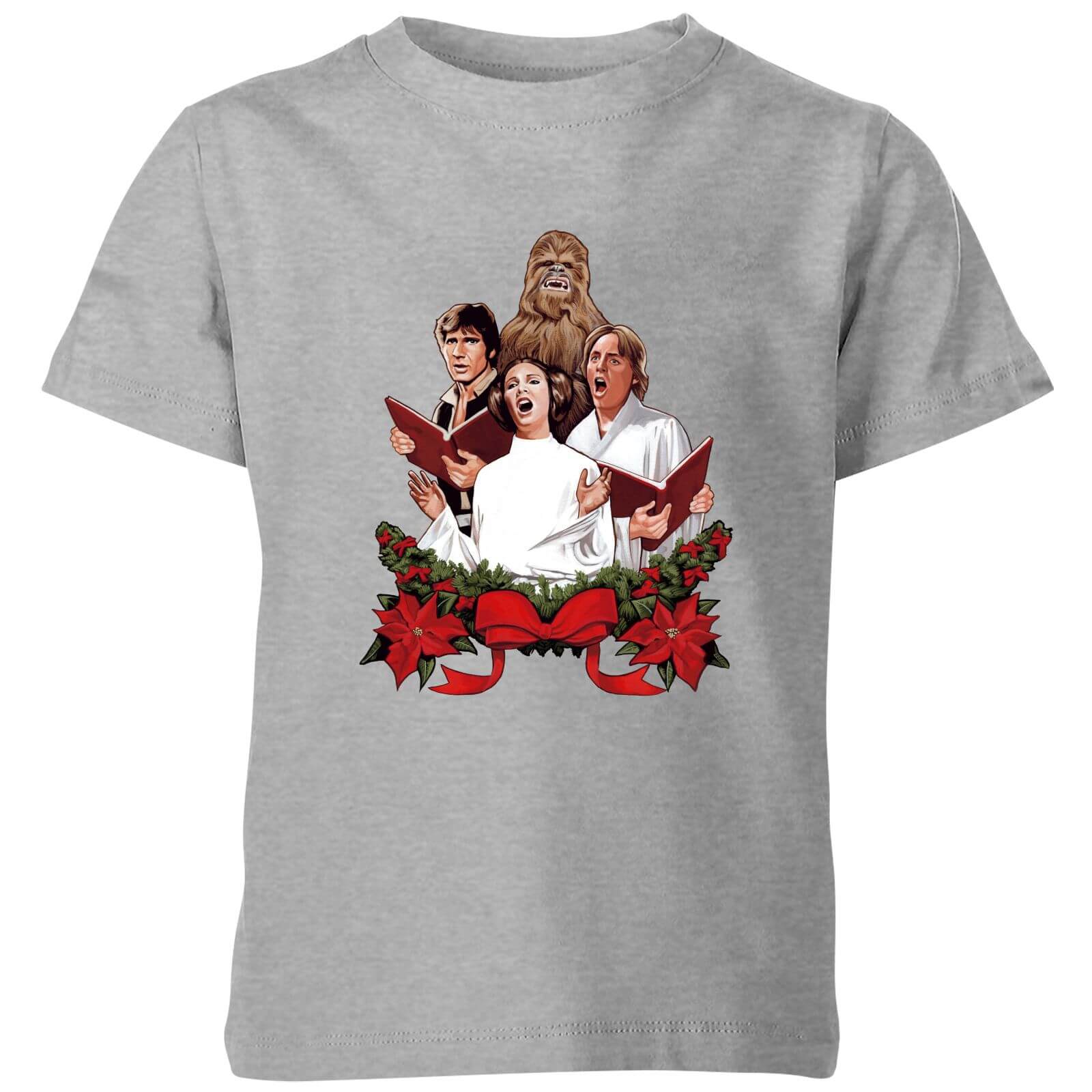 

T-Shirt Star Wars Jedi Carols Christmas- Grigio - Bambini - 3-4 Anni
