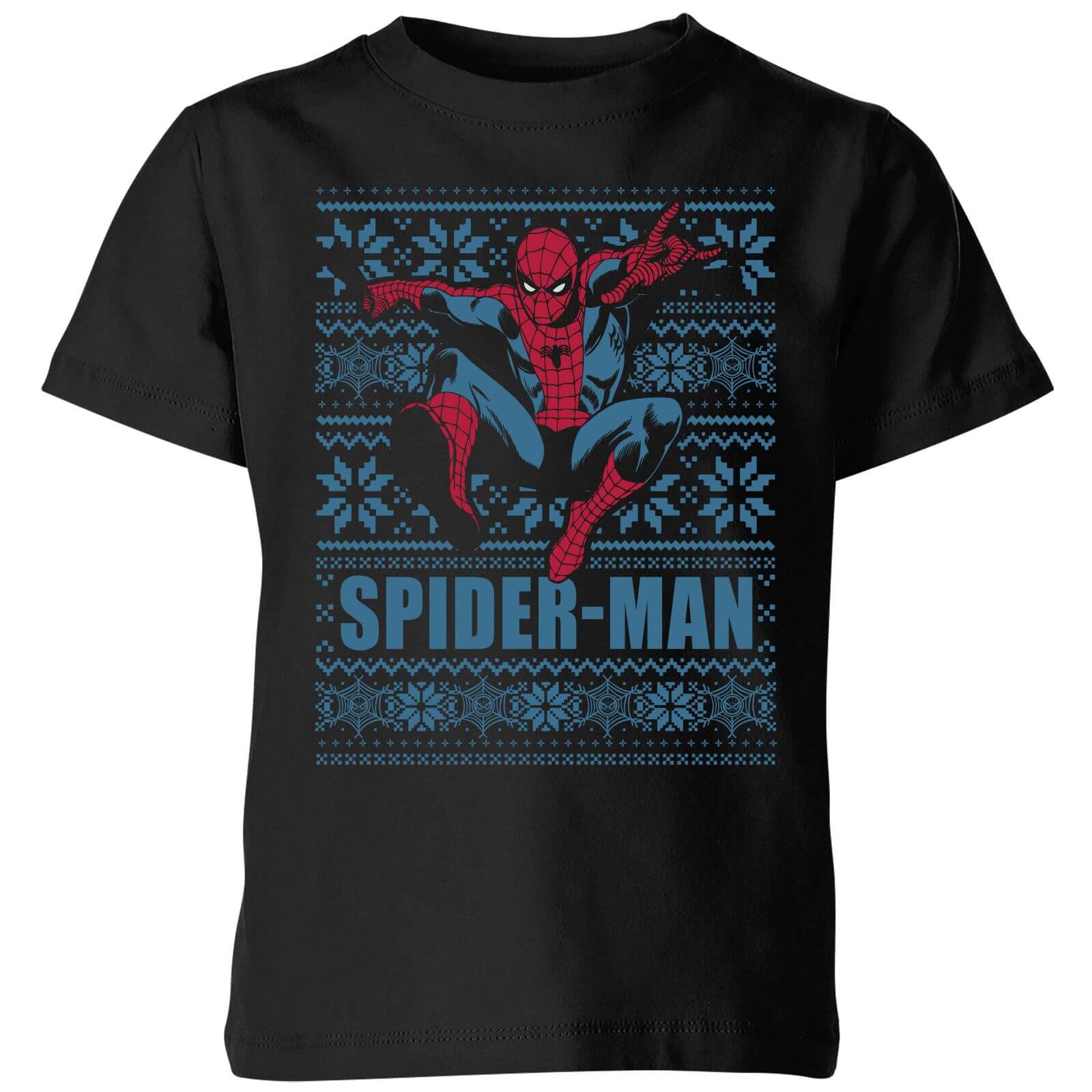 Marvel Spider-Man Kids' Christmas T-Shirt - Black - 3-4 Jahre