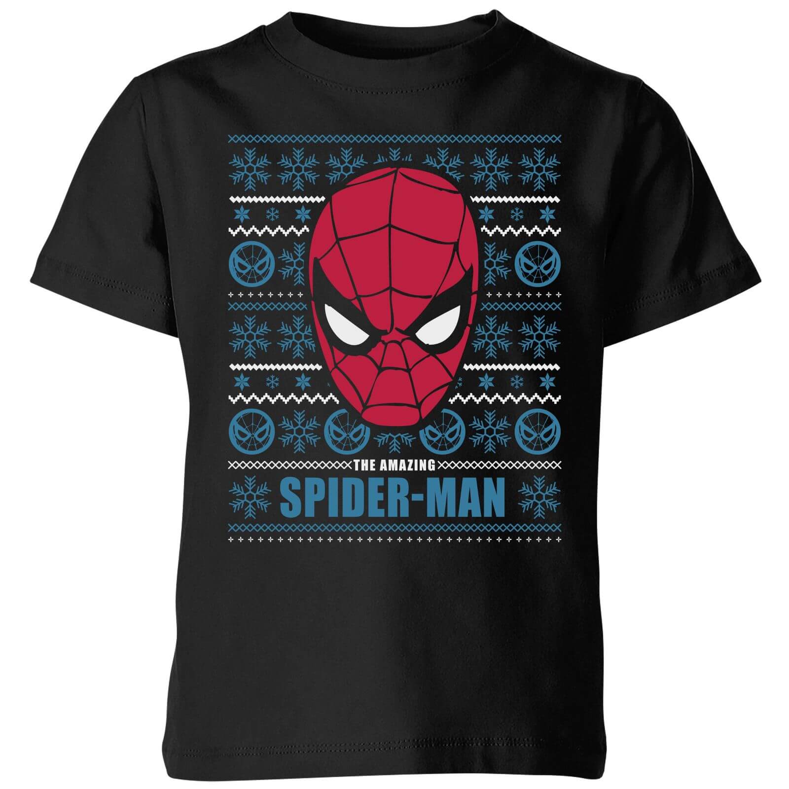 Marvel Spider-Man Kids' Christmas T-Shirt - Black - 3-4 Years