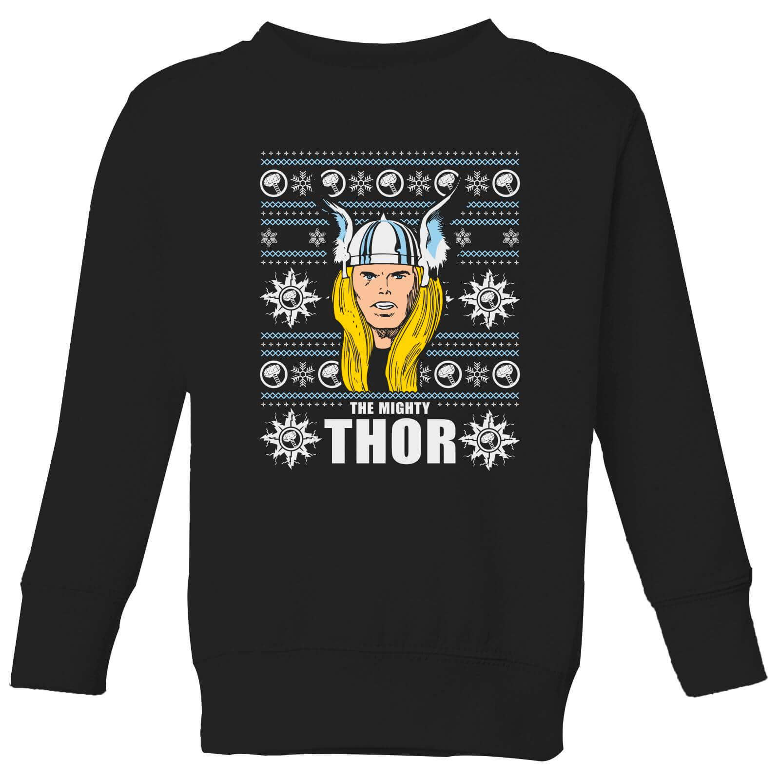 

Marvel Thor Face Maglione Natalizio Bambino - Nero - 3-4 Anni - Nero