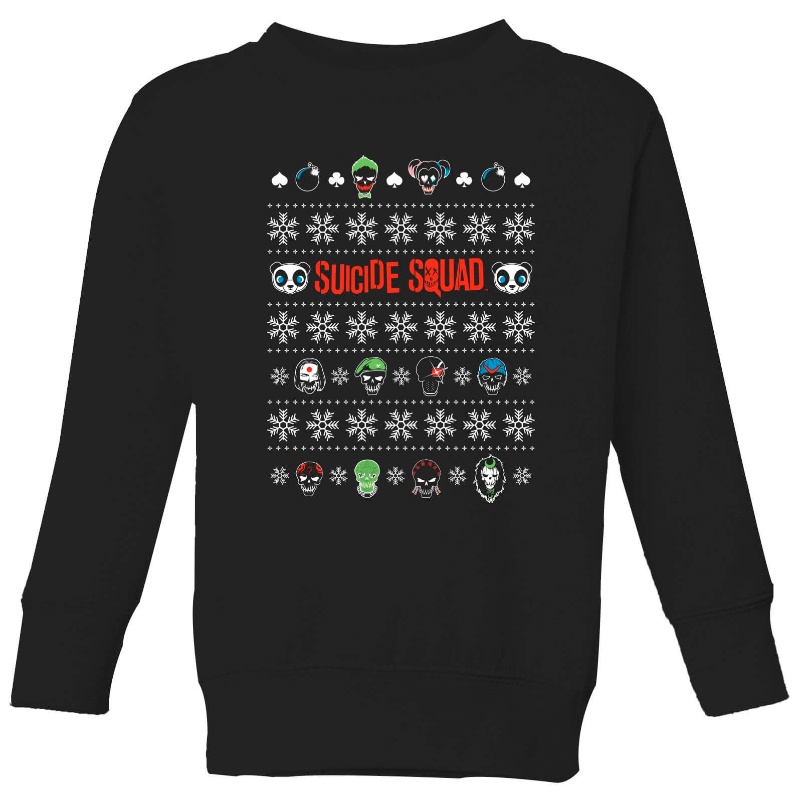 DC Suicide Squad Kids' Christmas Sweatshirt - Black - 3-4 Years - Black