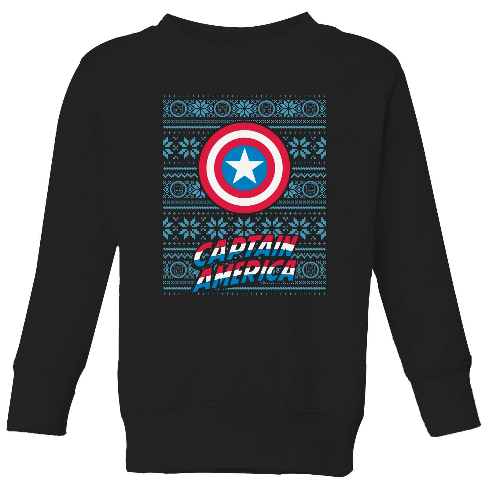 

Marvel Captain America Kids' Christmas Sweatshirt - Black - 11-12 ans