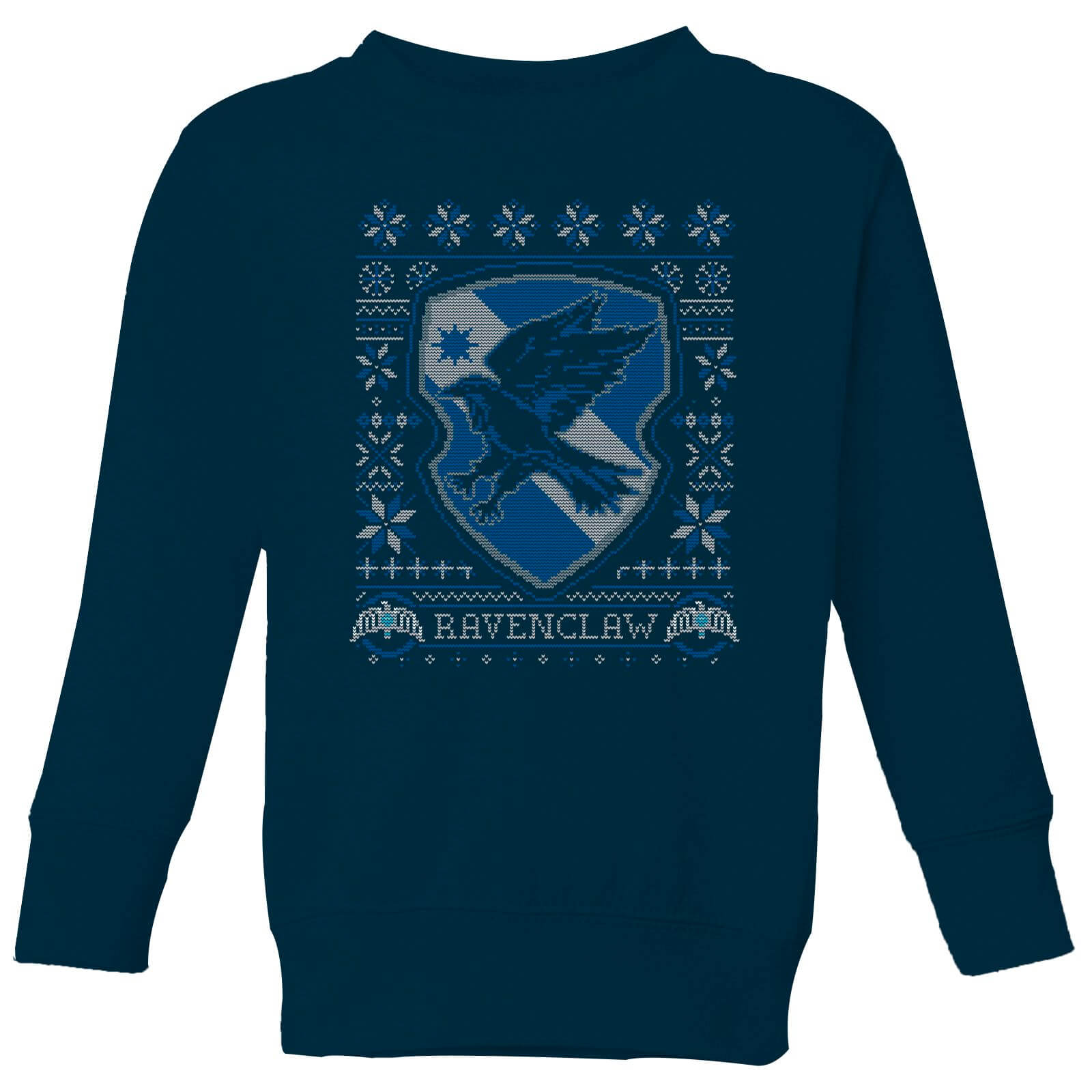 Harry Potter Ravenclaw Crest Kids' Christmas Sweatshirt - Navy - 9-10 Years
