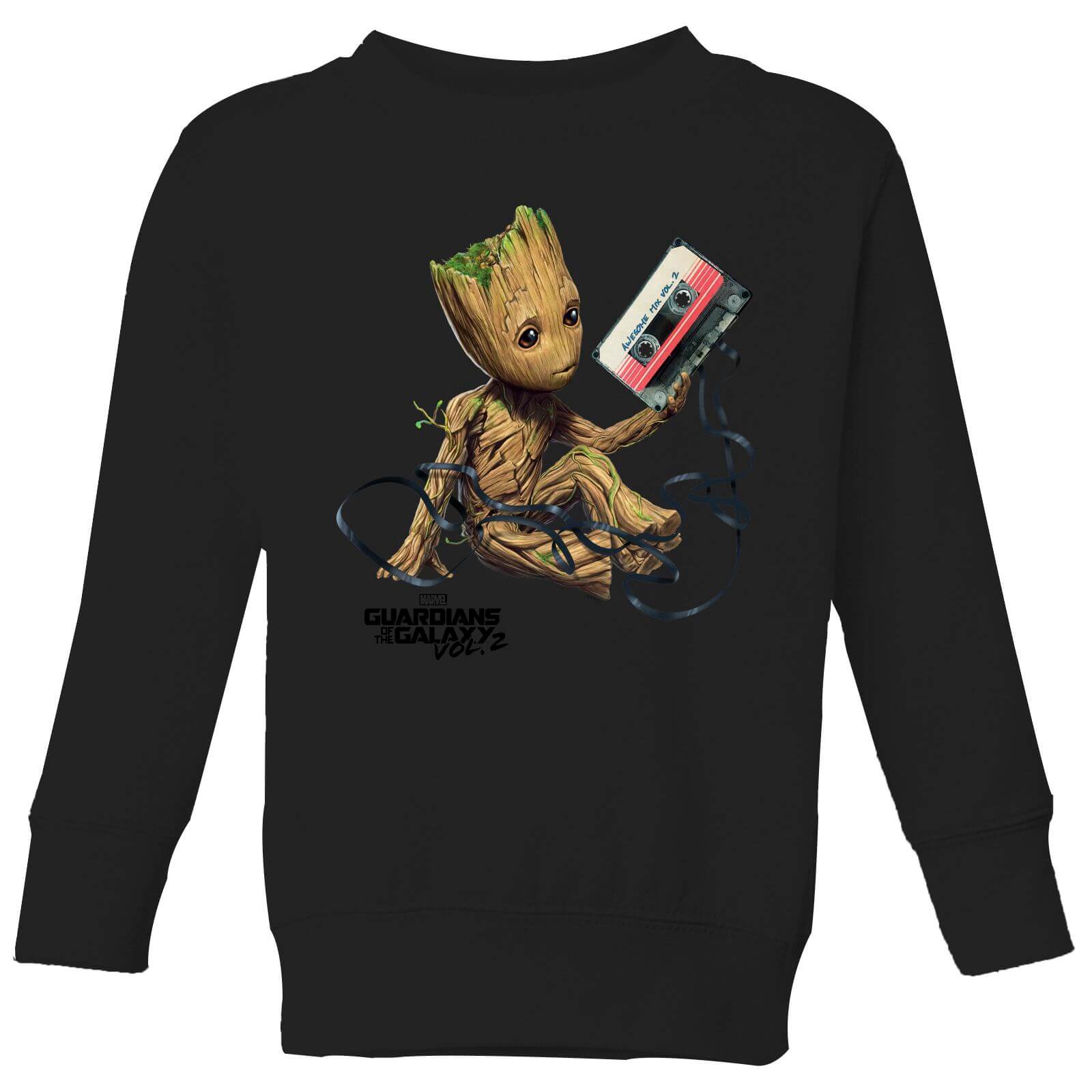 Guardians Of The Galaxy Groot Tape Kids' Christmas Sweatshirt - Black - 3-4 Years