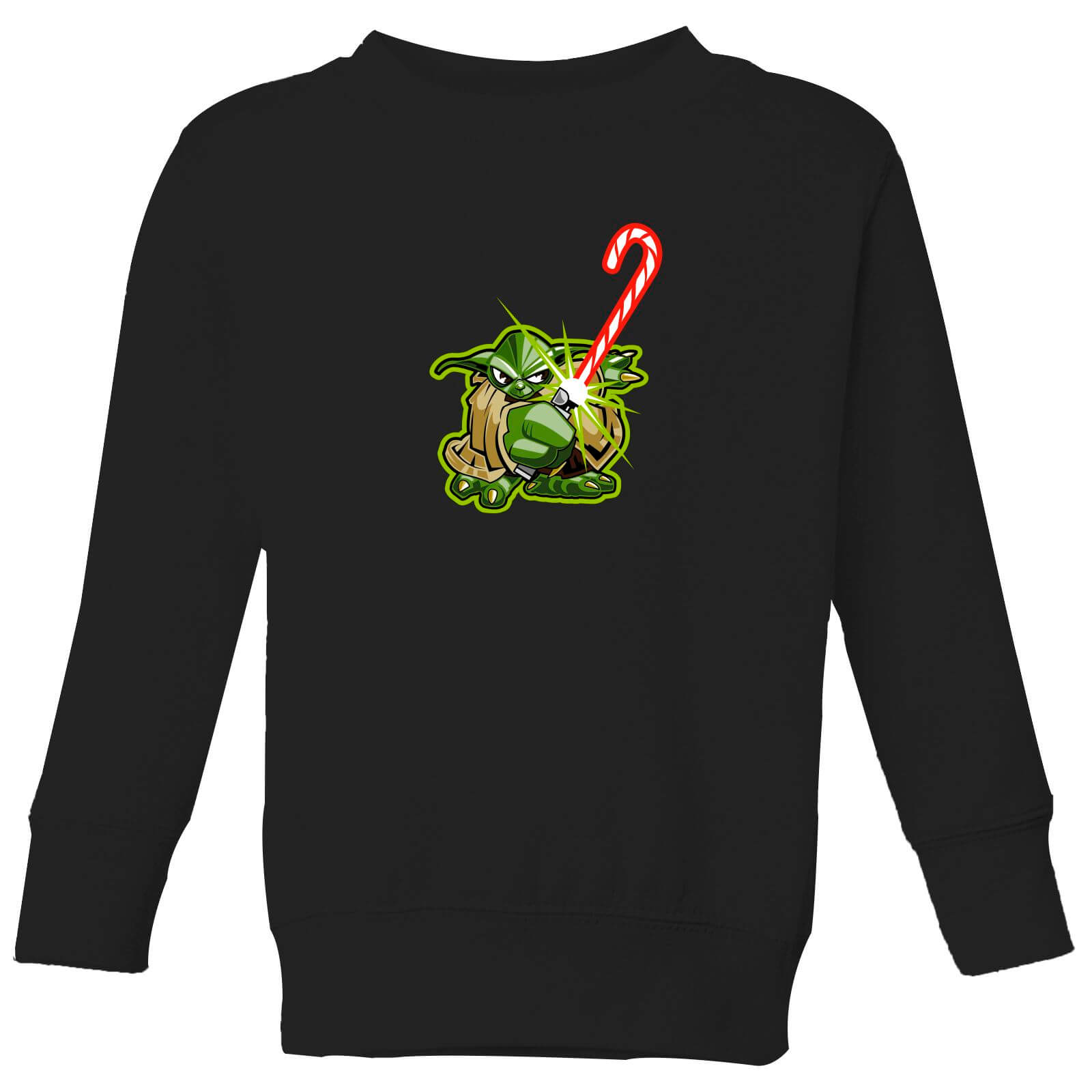 

Star Wars Candy Cane Yoda Maglione Natalizio Bambino - Nero - 3-4 Anni
