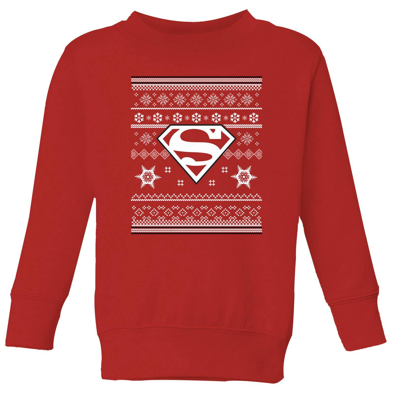 DC Superman Kids' Christmas Sweatshirt - Red - 3-4 Years - Red