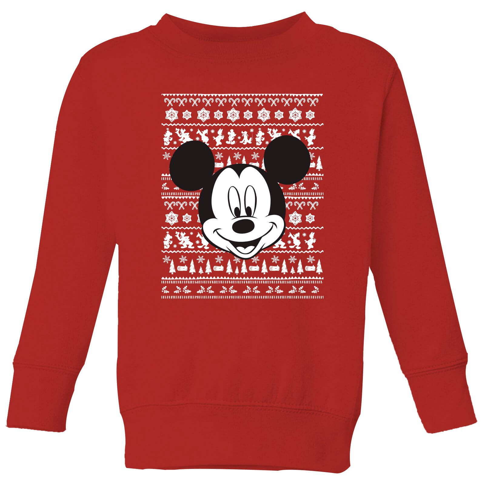 

Disney Mickey Face Maglione Natalizio Bambino - Rosso - 3-4 Anni