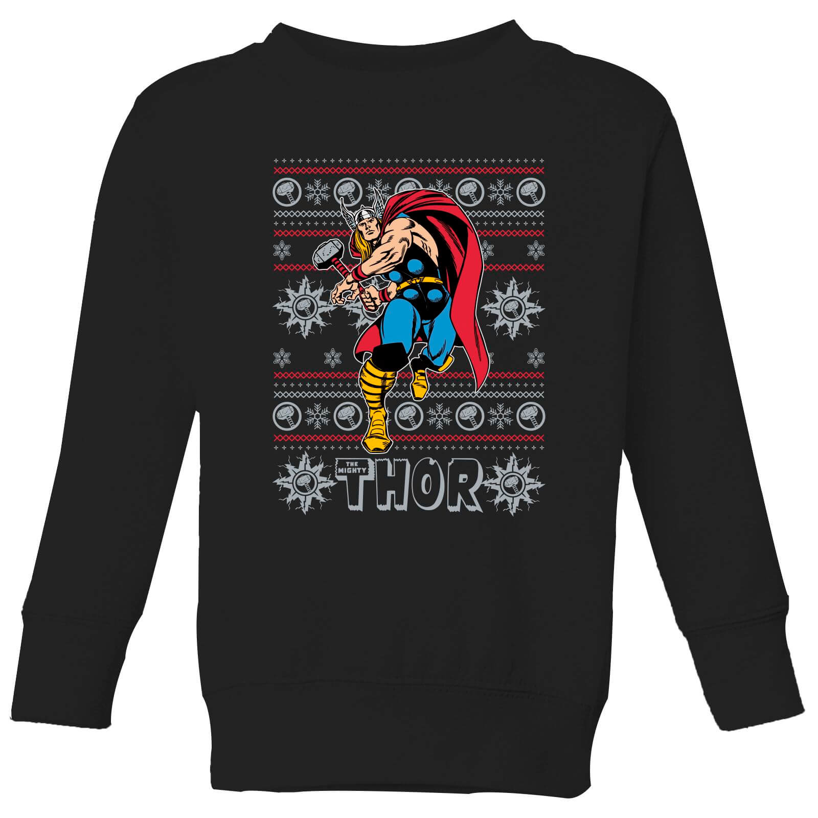 

Marvel Thor Kids' Christmas Sweatshirt - Black - 5-6 ans