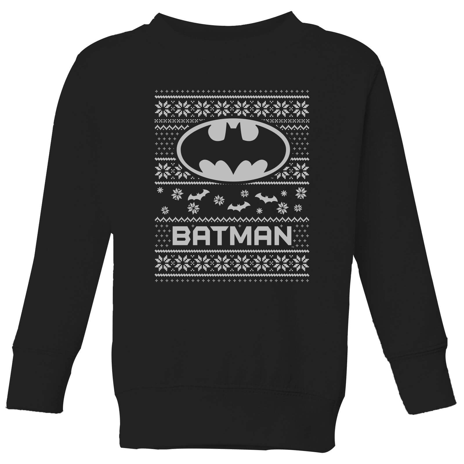 DC Batman Kids' Christmas Sweatshirt - Black - 3-4 Years - Black