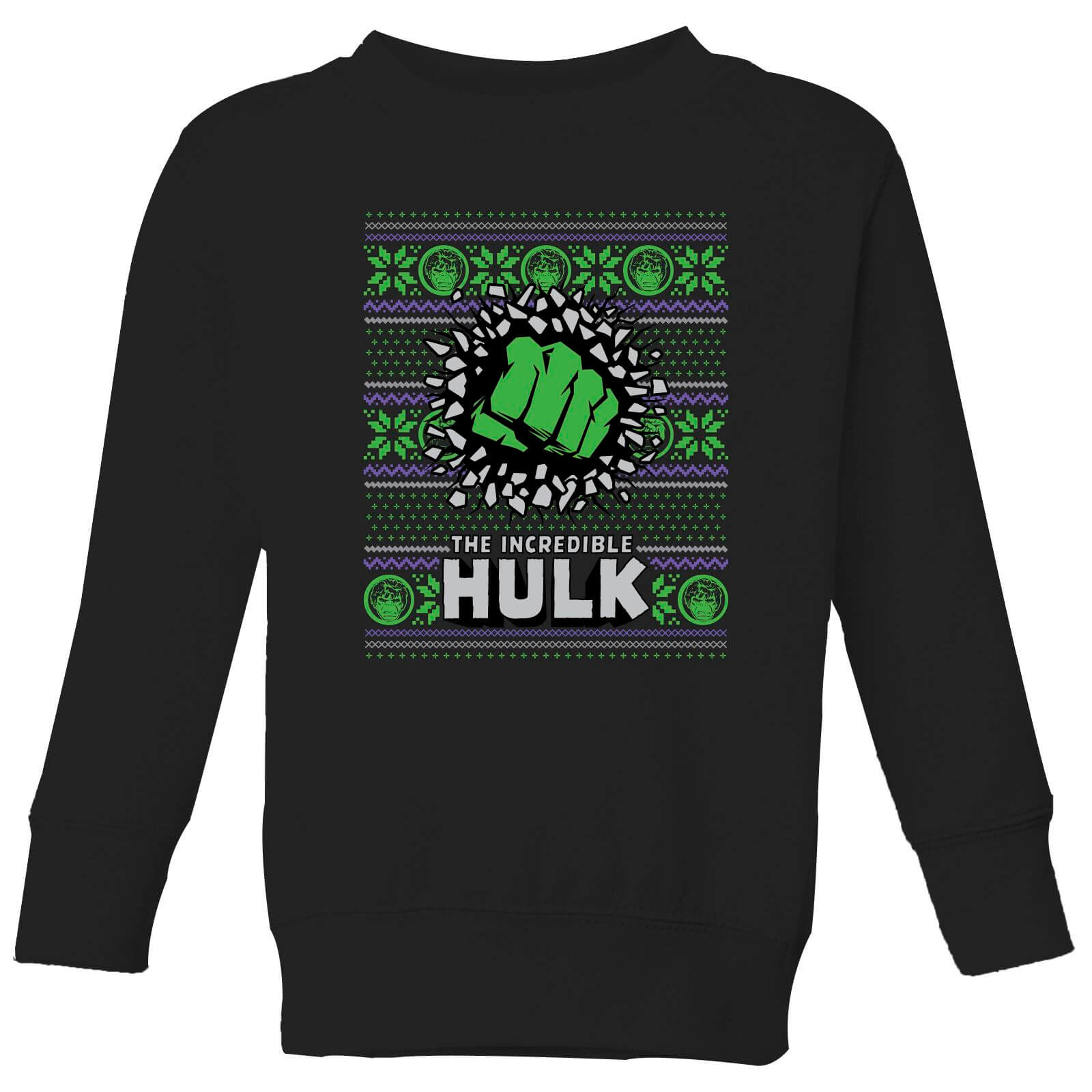 

Marvel Hulk Punch Maglione Natalizio Bambino - Nero - 7-8 Anni