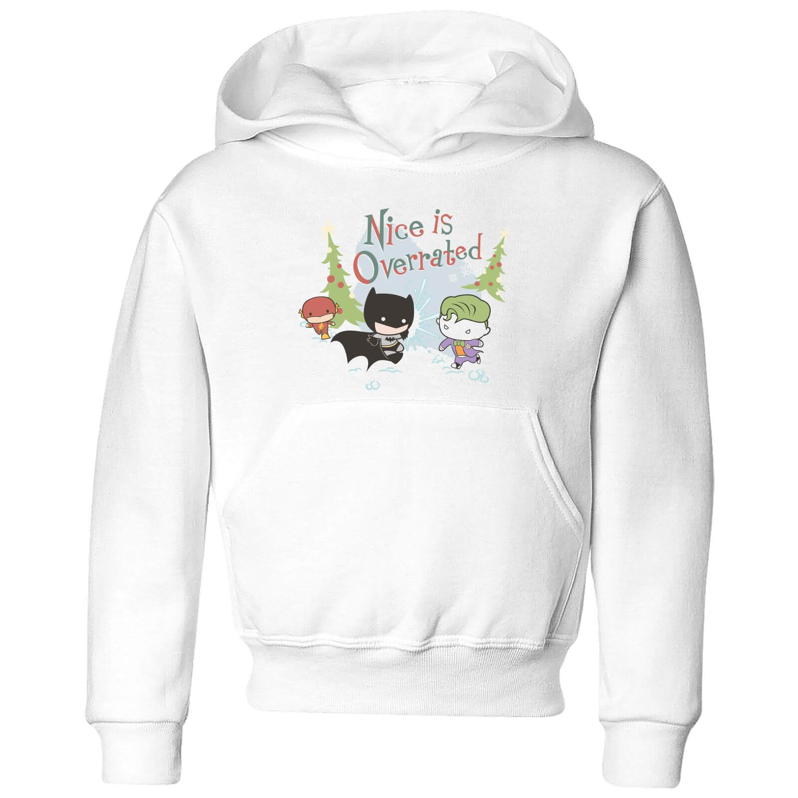 DC Nice Is Overrated Kids' Christmas Hoodie - White - 3-4 Years - White