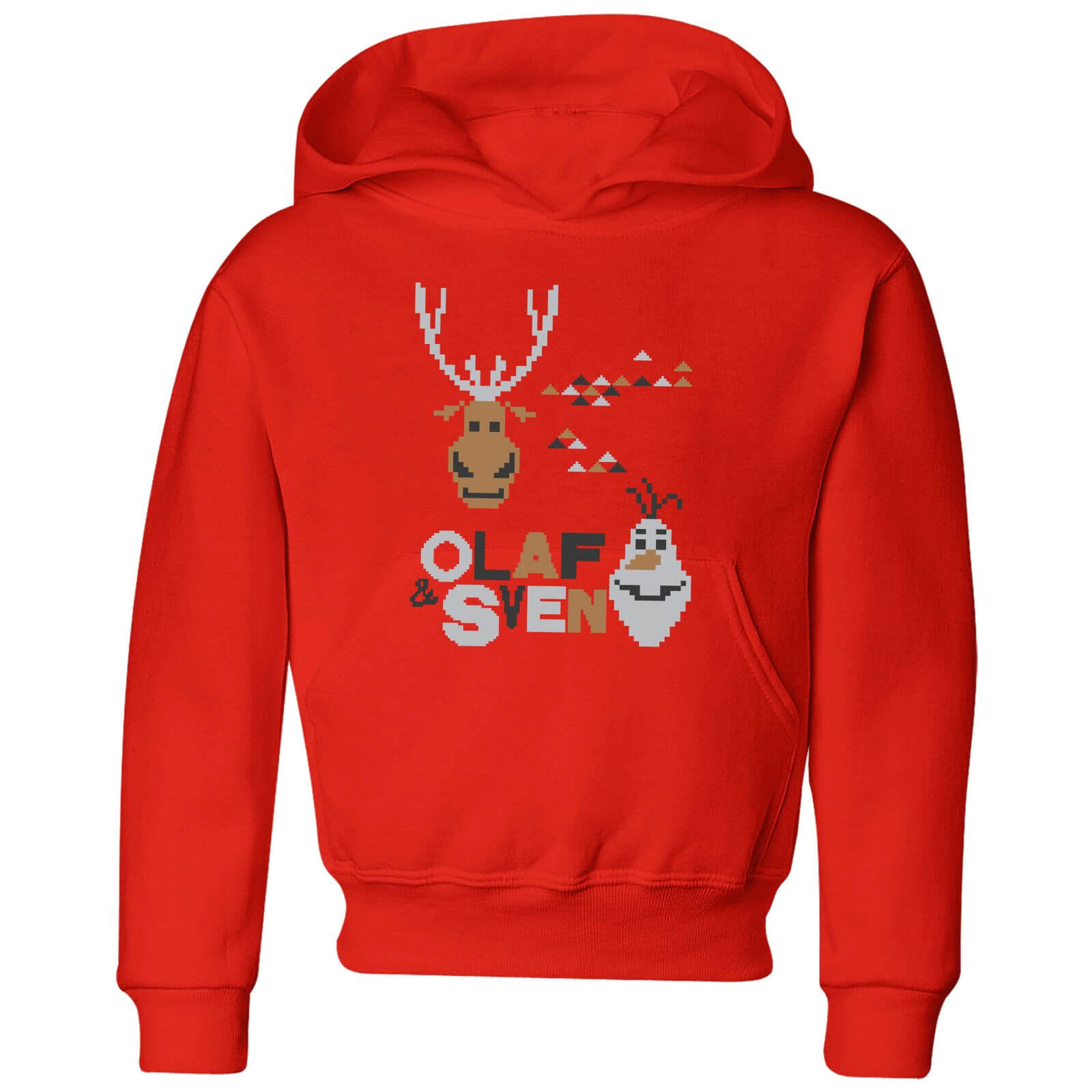 Disney Frozen Olaf and Sven Kids' Christmas Hoodie - Red - 11-12 Jahre