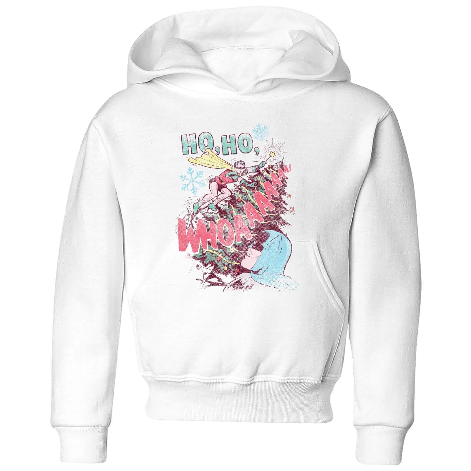 DC Ho Ho Whoaaaaaaa Kids' Christmas Hoodie - White - 3-4 Years - White