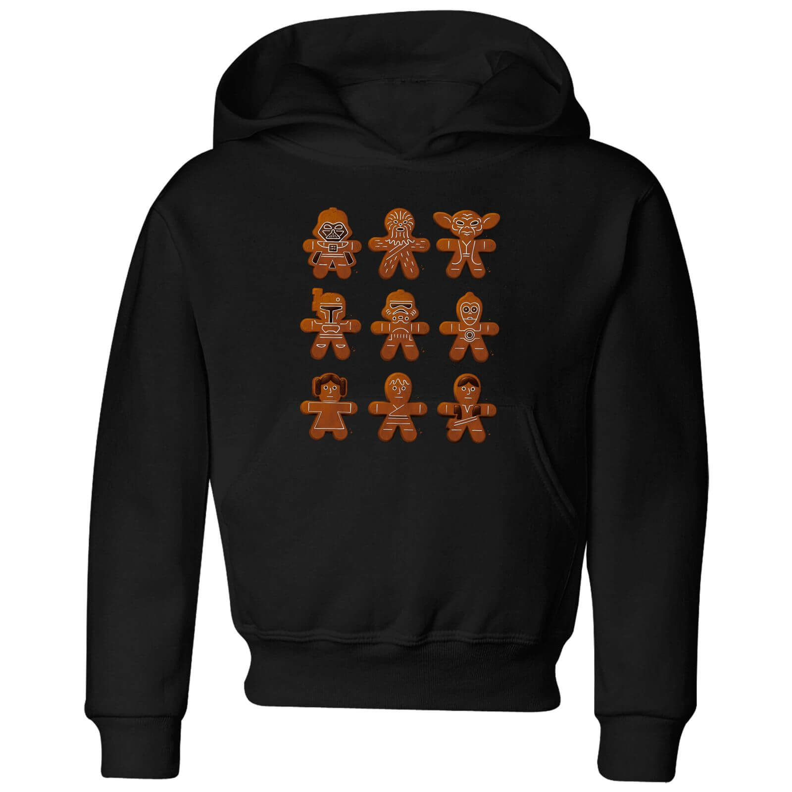 Star Wars Gingerbread Characters Kids' Christmas Hoodie - Black - 9-10 Jahre