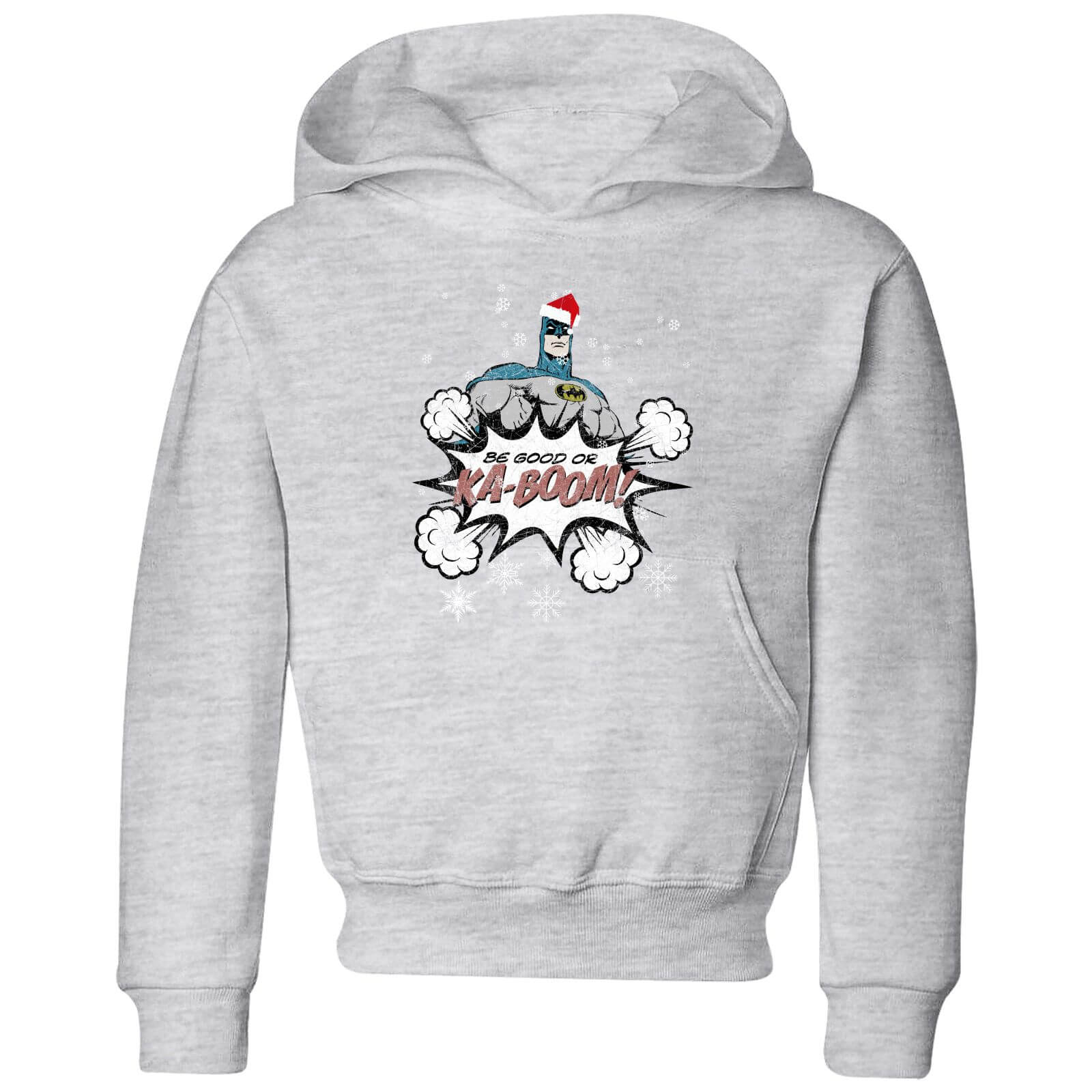 DC Batman Be Good Kids' Christmas Hoodie - Grey - 3-4 Years - Grey