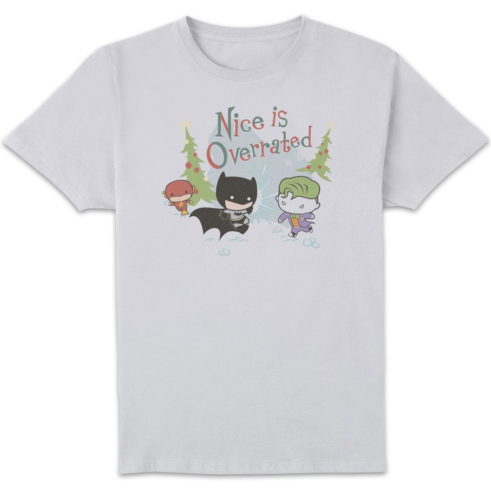 DC Nice Is Overrated Men's Christmas T-Shirt - White - S