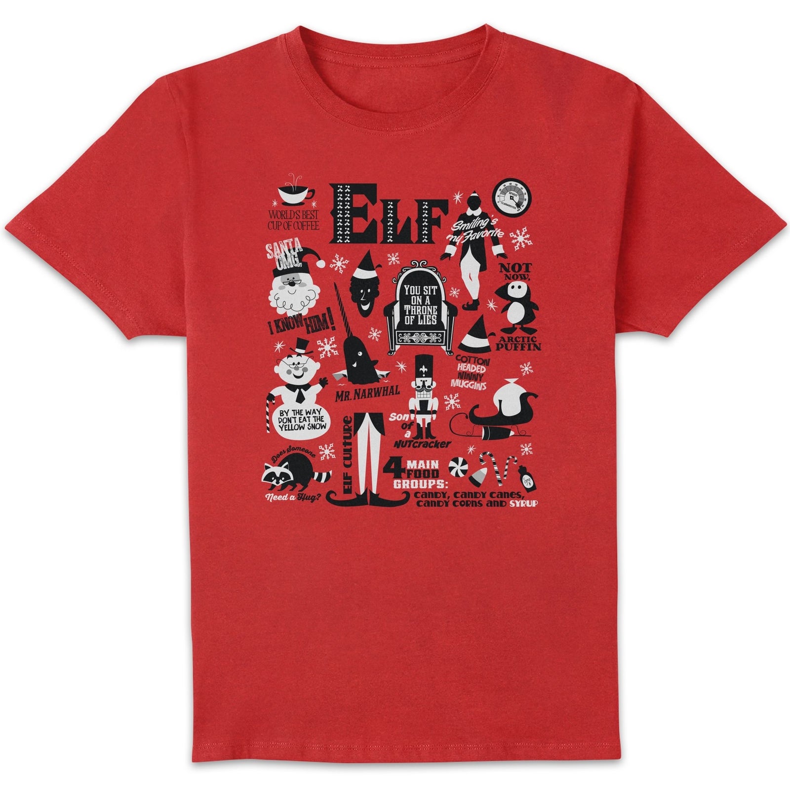 Elf Men's Christmas T-Shirt - Red - XL