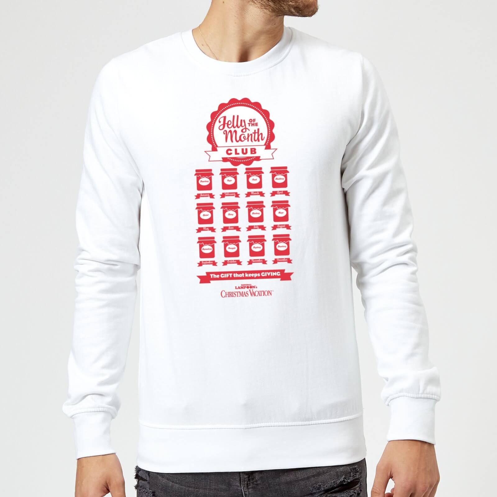 National Lampoon Jelly Of The Month Club Christmas Jumper - White - S