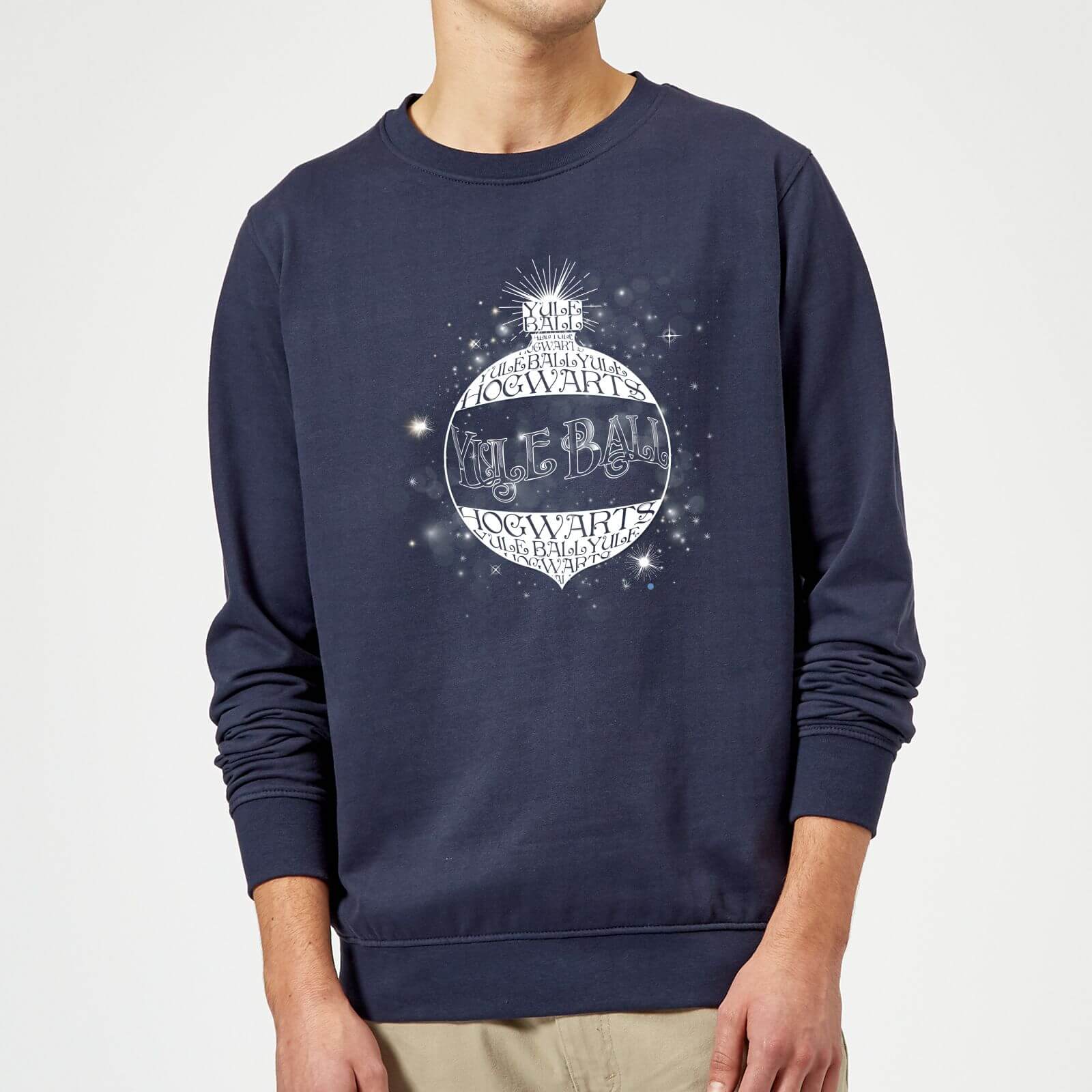Harry Potter Yule Ball Baubel Christmas Sweater - Navy - M