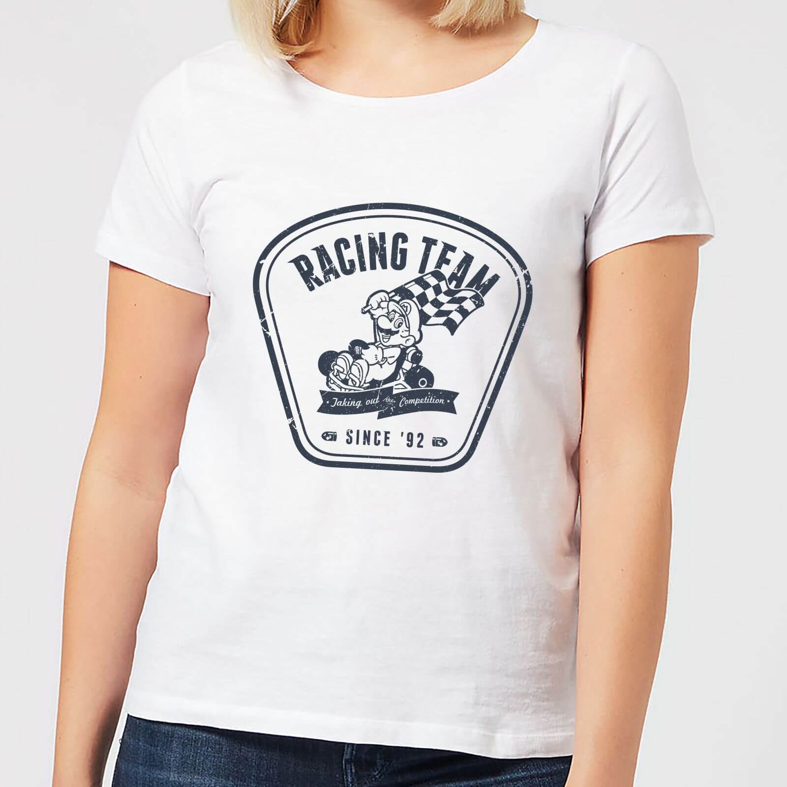 

Nintendo Mario Kart Racing Team Women's T-Shirt - White - XL