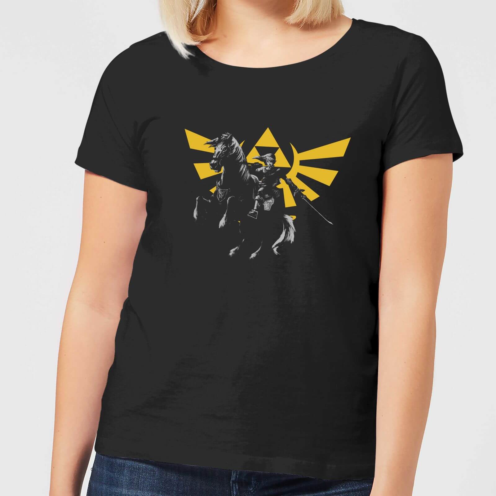 

Nintendo Legend Of Zelda Hyrule Link Women's T-Shirt - Black - XXL