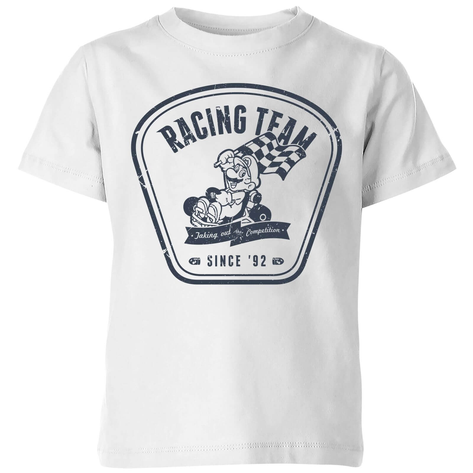 

Nintendo Mario Kart Racing Team Kids' T-Shirt - White - 11-12 ans