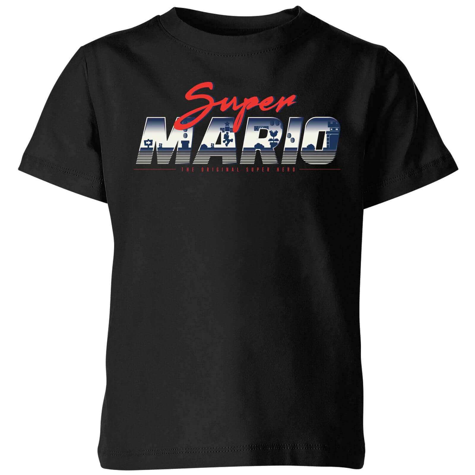 

Nintendo Super Mario Original 80s Hero Kids' T-Shirt - Black - 11-12 ans