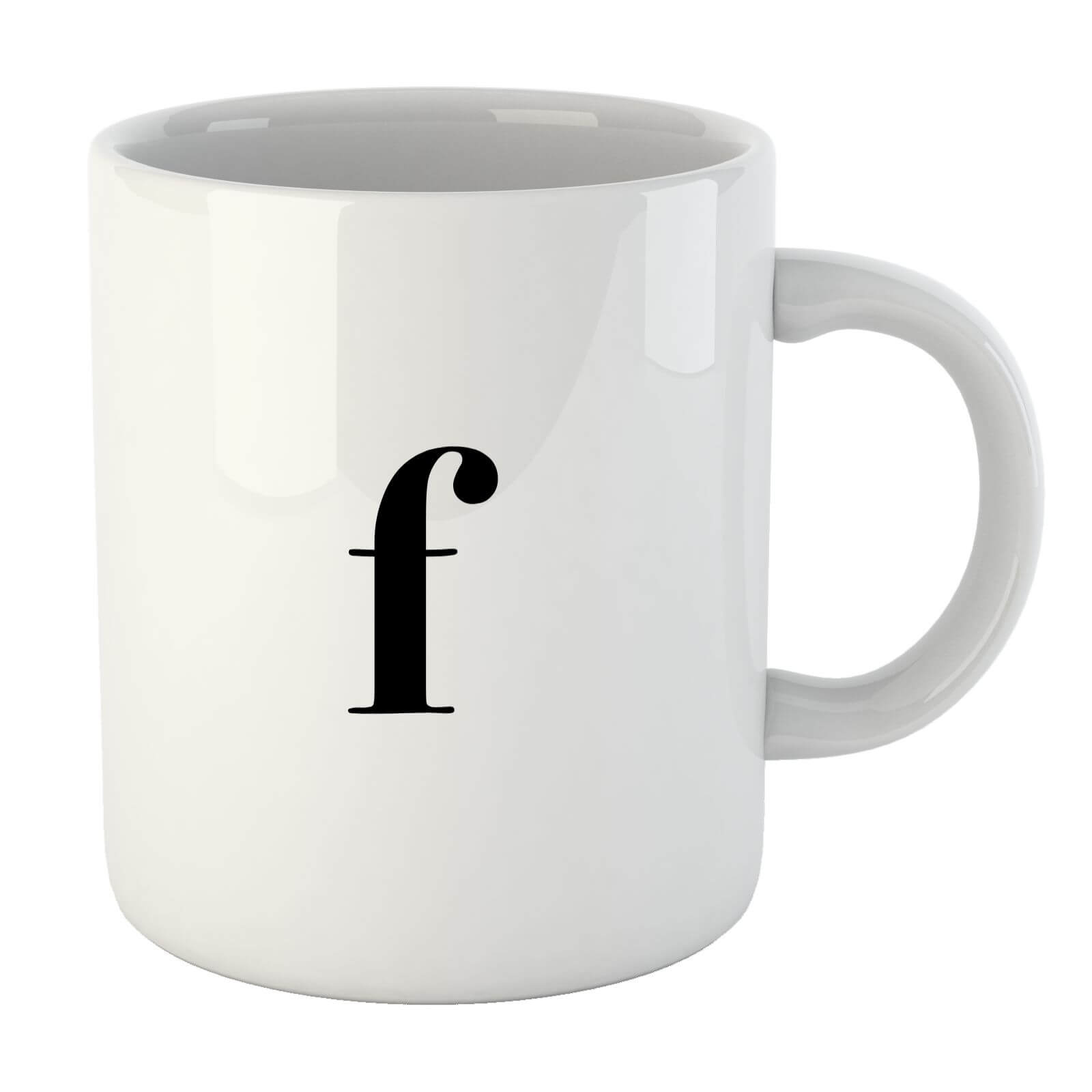 Bodoni Alphabet Mugs - F Mug