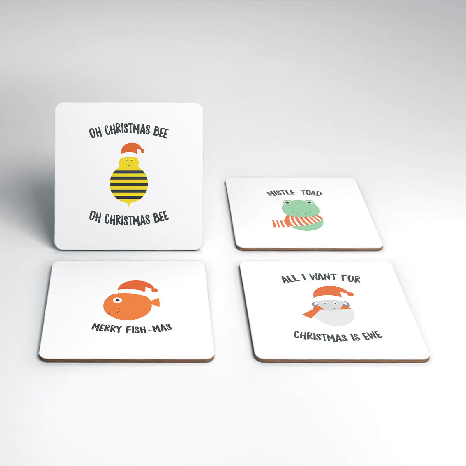 Christmas Animals Coaster Set