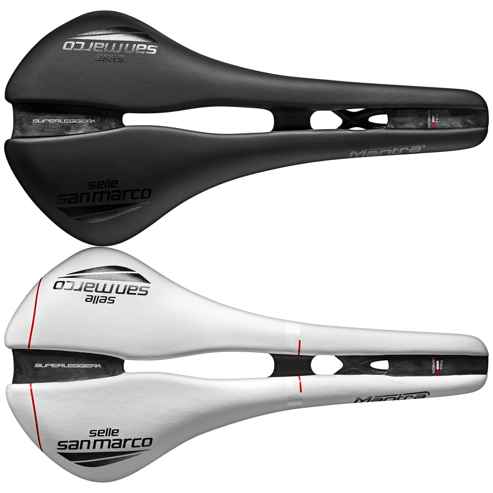 Black//Red San Marco Mantra Carbon FX Bike Saddle