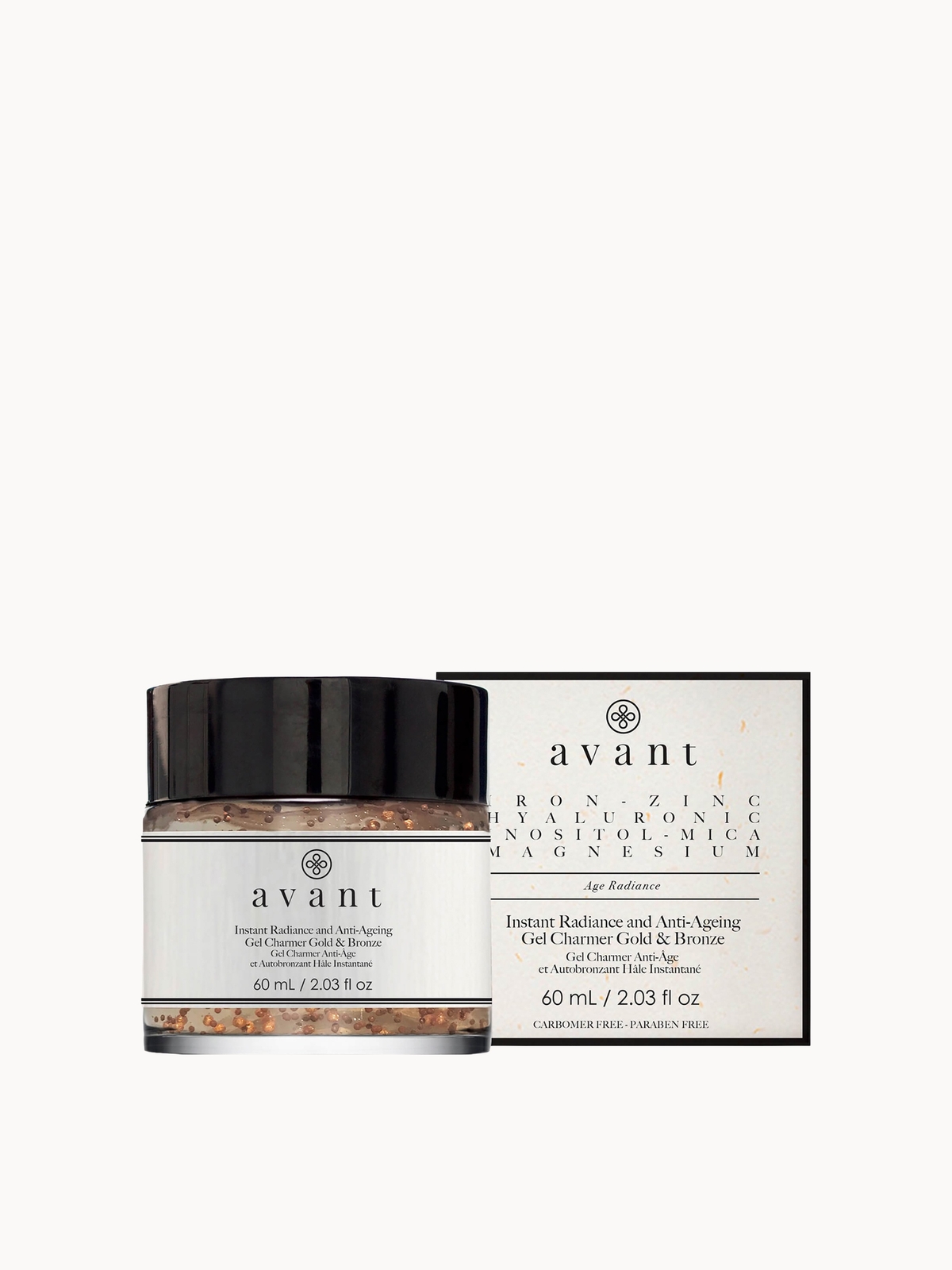 Avant Skincare Instant Radiance and Anti-Ageing Gel Charmer Gold & Bronze 60ml