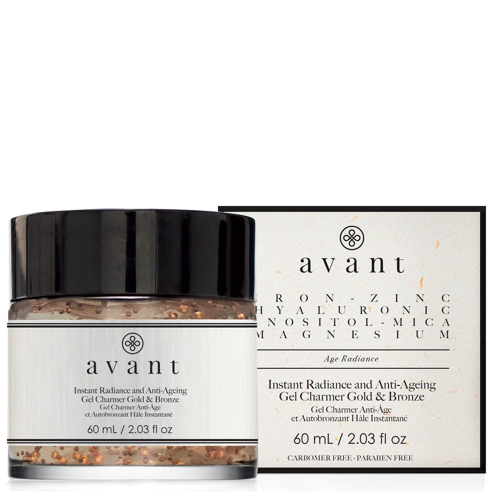 Photos - Cream / Lotion Avant Skincare Instant Radiance and Anti-Ageing Gel Charmer Gold & Bronze