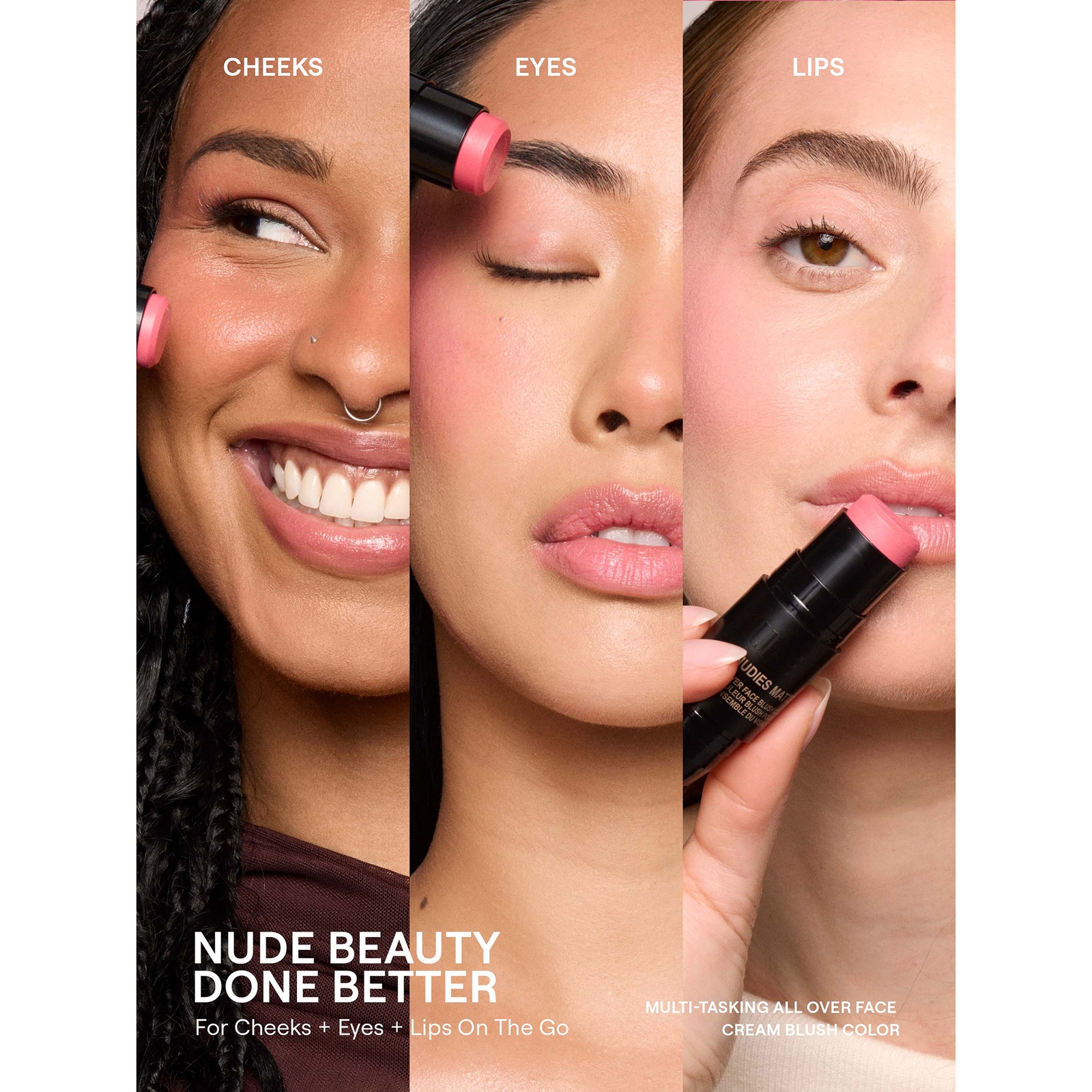 Thumbnail - NUDESTIX Nudies Matte All Over Face Blush Colour 7g (Various Shades) - In the Nude