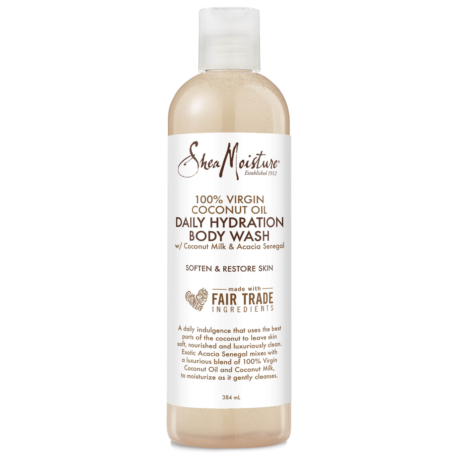 

Shea Moisture 100% Virgin Coconut Oil Daily Hydration Body Wash 384ml