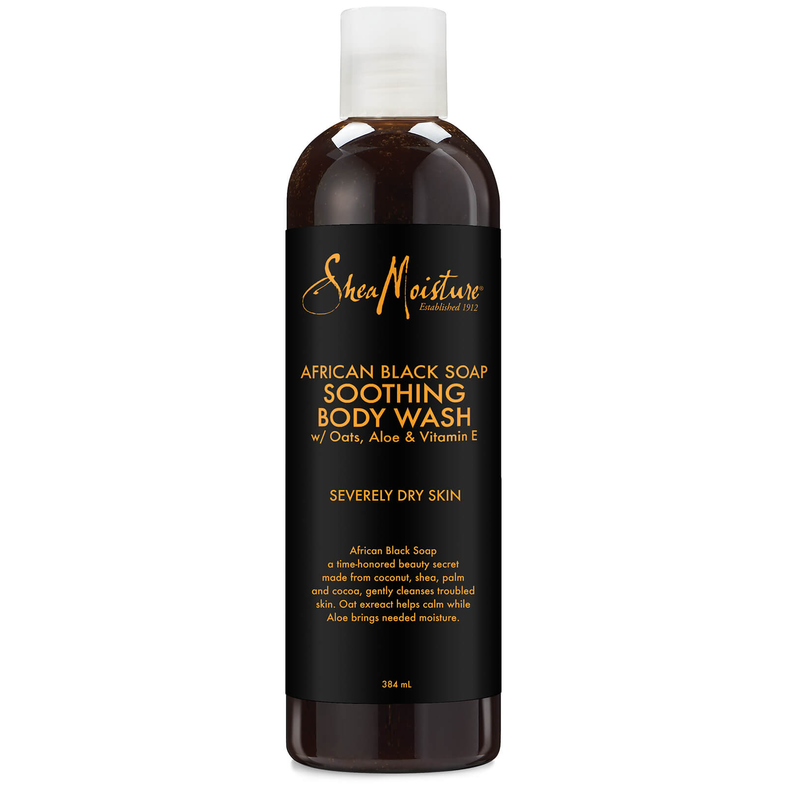 Shea Moisture - Gel apaisant pour le corps à base de savon noir d'Afrique 384 ml - Clair