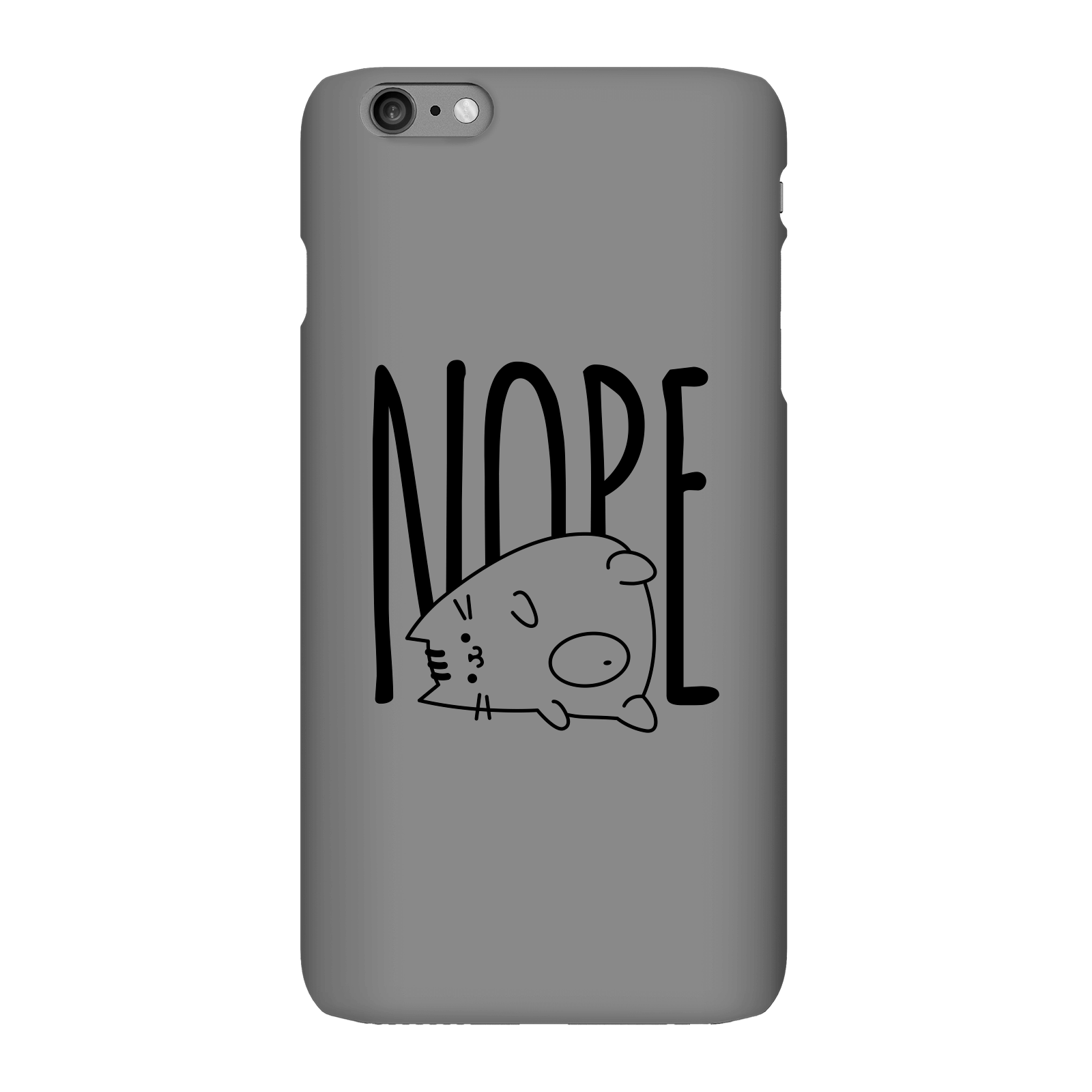 Nope Phone Case for iPhone and Android - iPhone 6 Plus - Snap Case - Matte