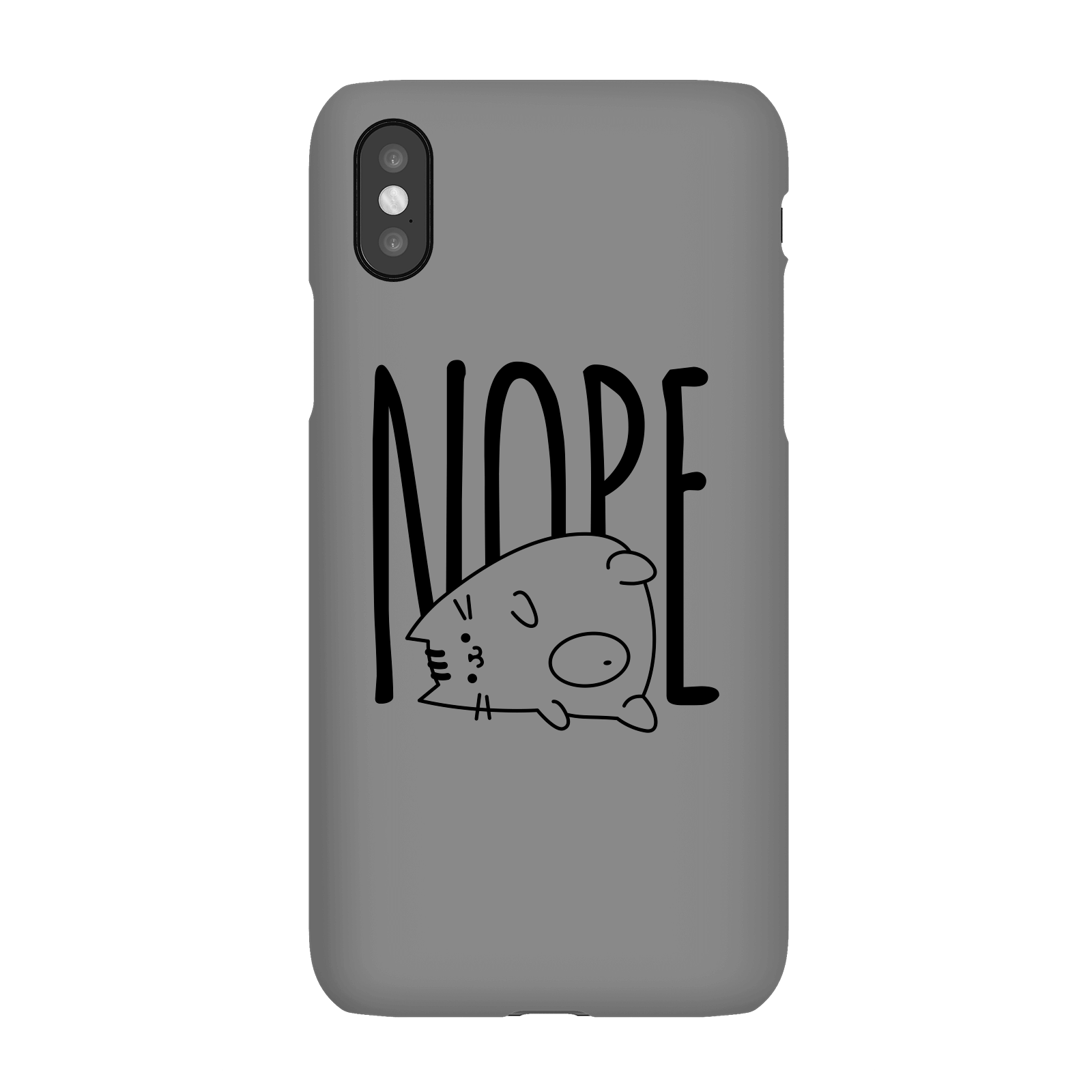 Nope Phone Case for iPhone and Android - iPhone X - Snap Case - Matte