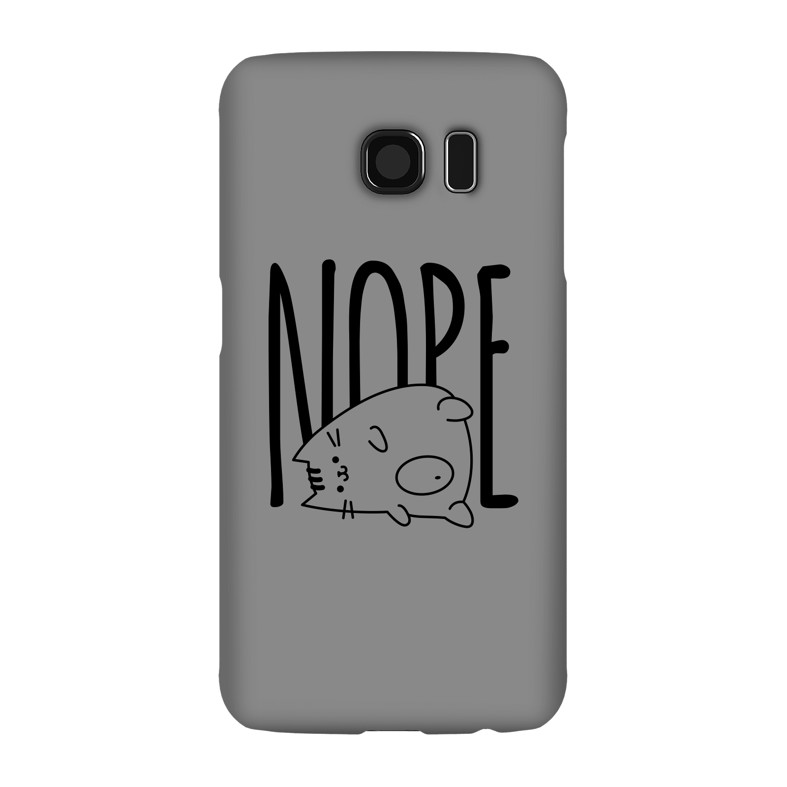 Nope Phone Case for iPhone and Android - Samsung S6 - Snap Case - Matte