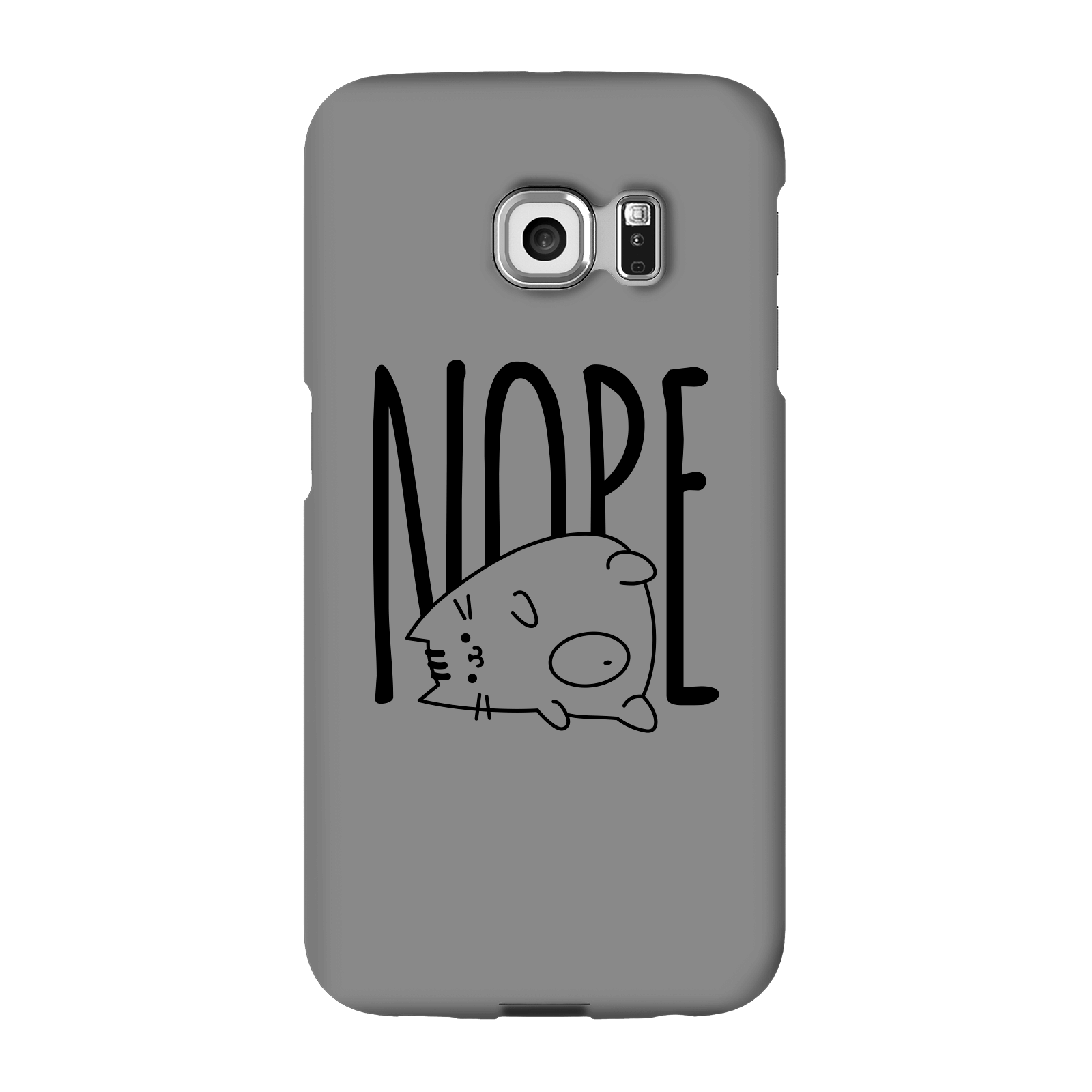 Nope Phone Case for iPhone and Android - Samsung S6 Edge - Snap Case - Matte