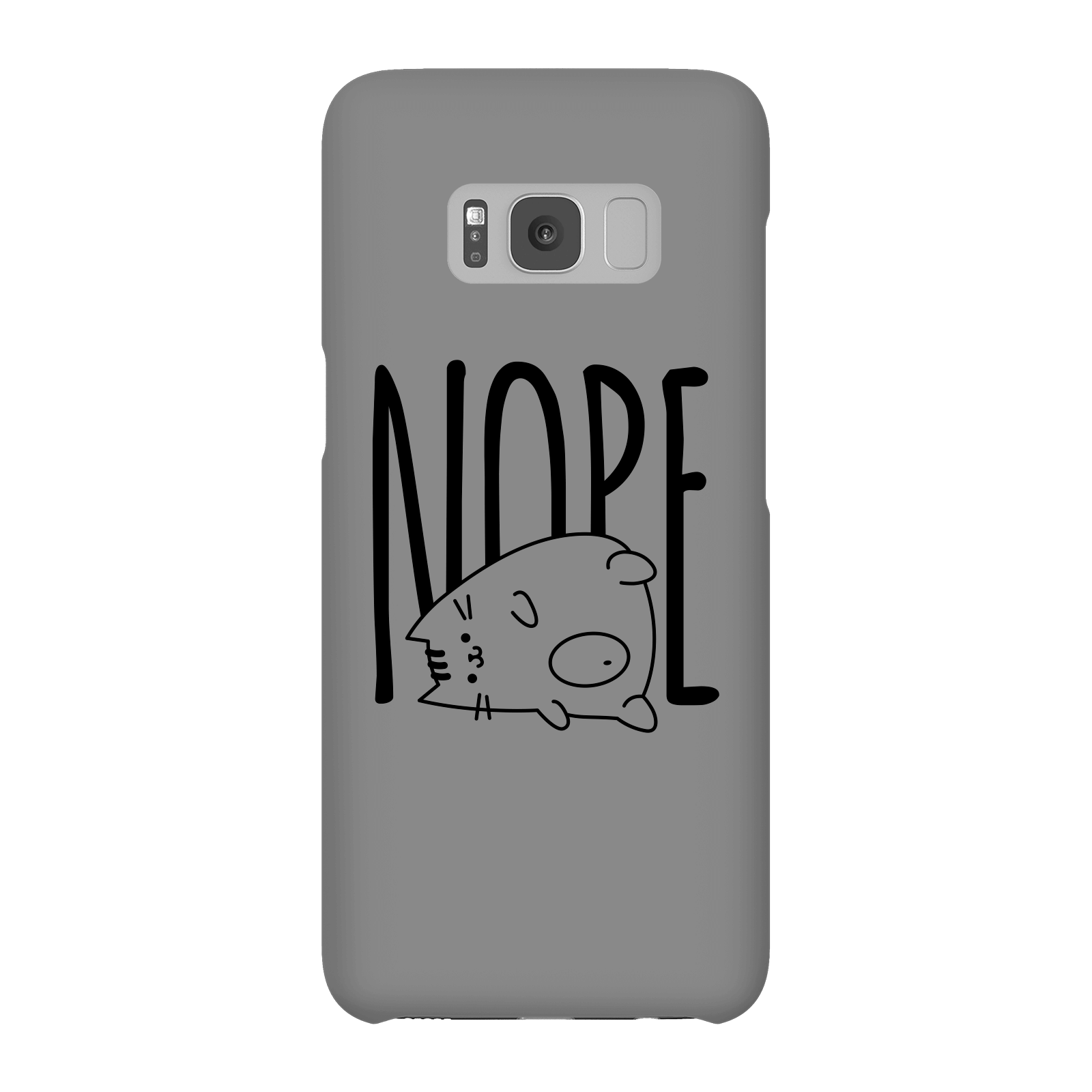 nope phone case for iphone and android - samsung s8 - snap case - matte