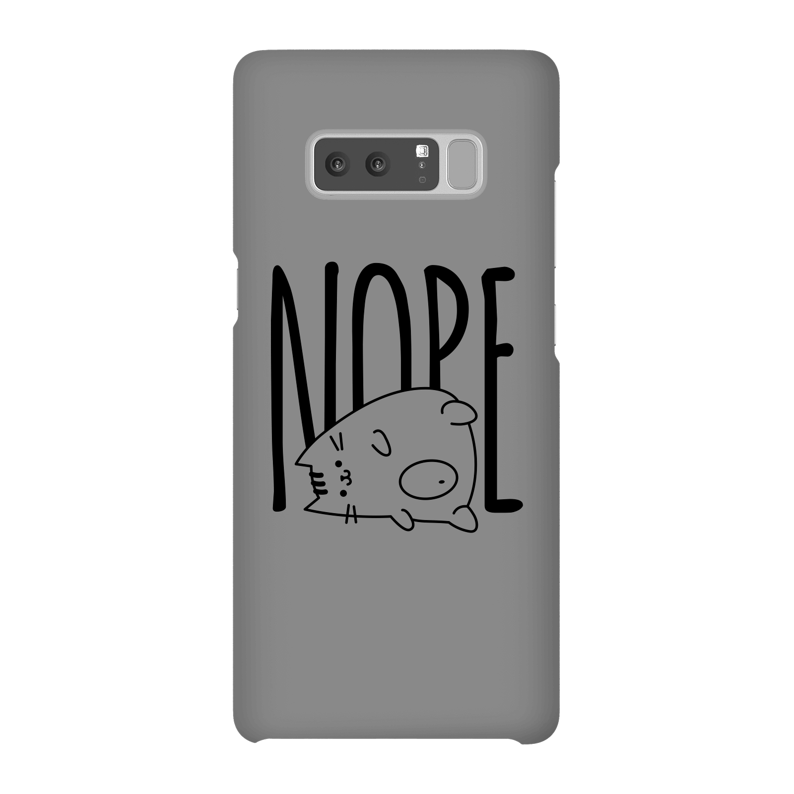Nope Phone Case for iPhone and Android - Samsung Note 8 - Snap Case - Matte