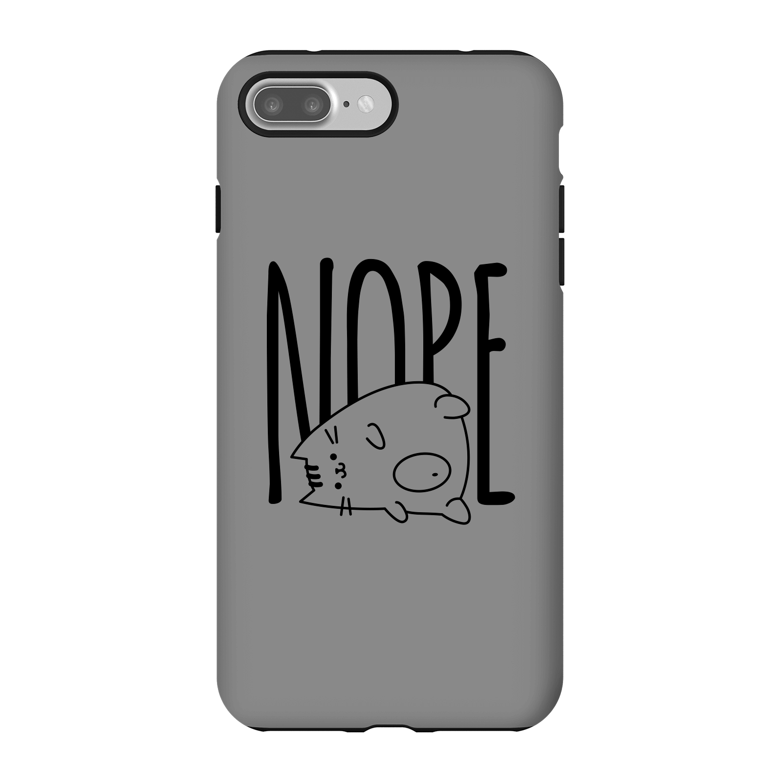 Nope Phone Case for iPhone and Android - iPhone 7 Plus - Tough Case - Matte
