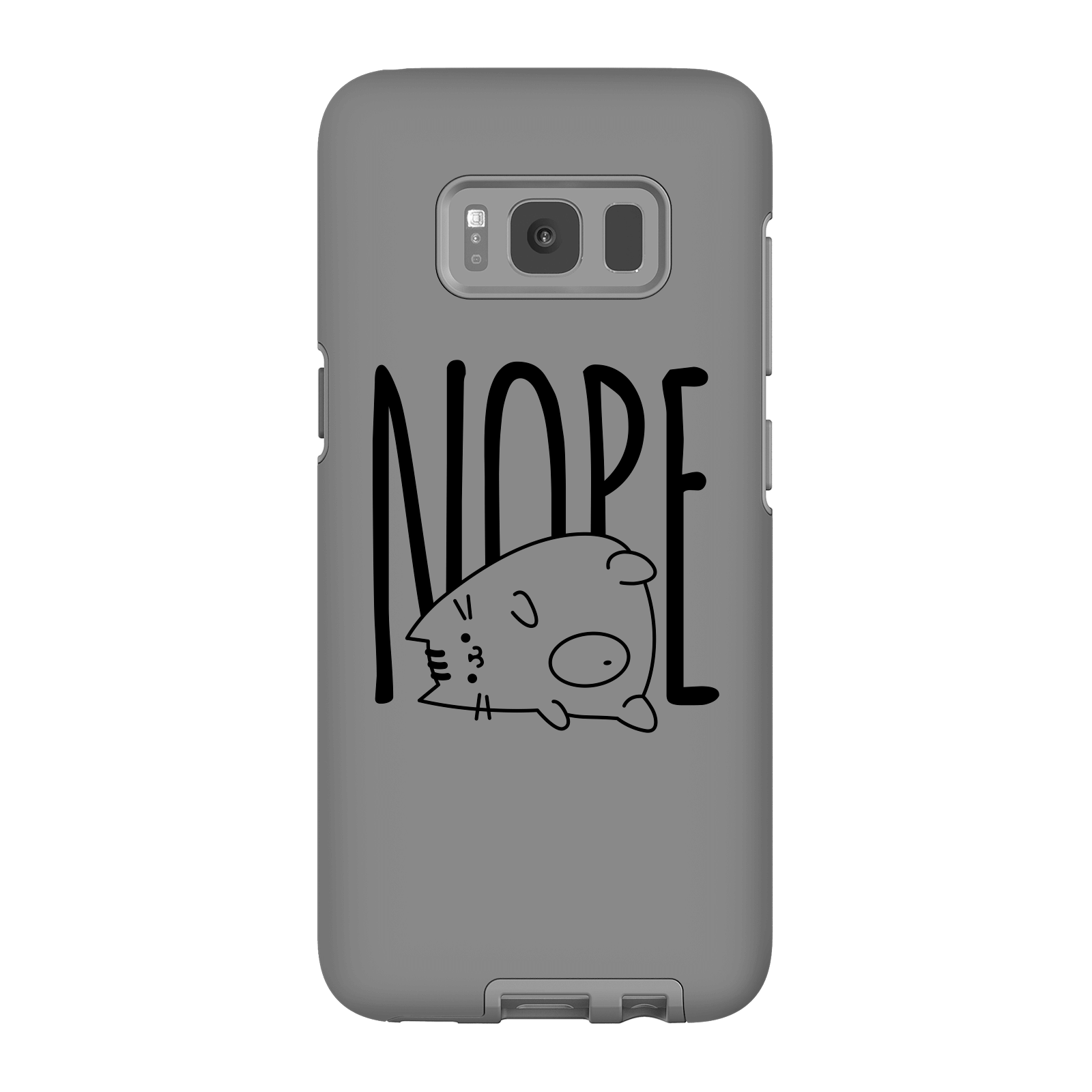 Nope Phone Case for iPhone and Android - Samsung S8 - Tough Case - Matte