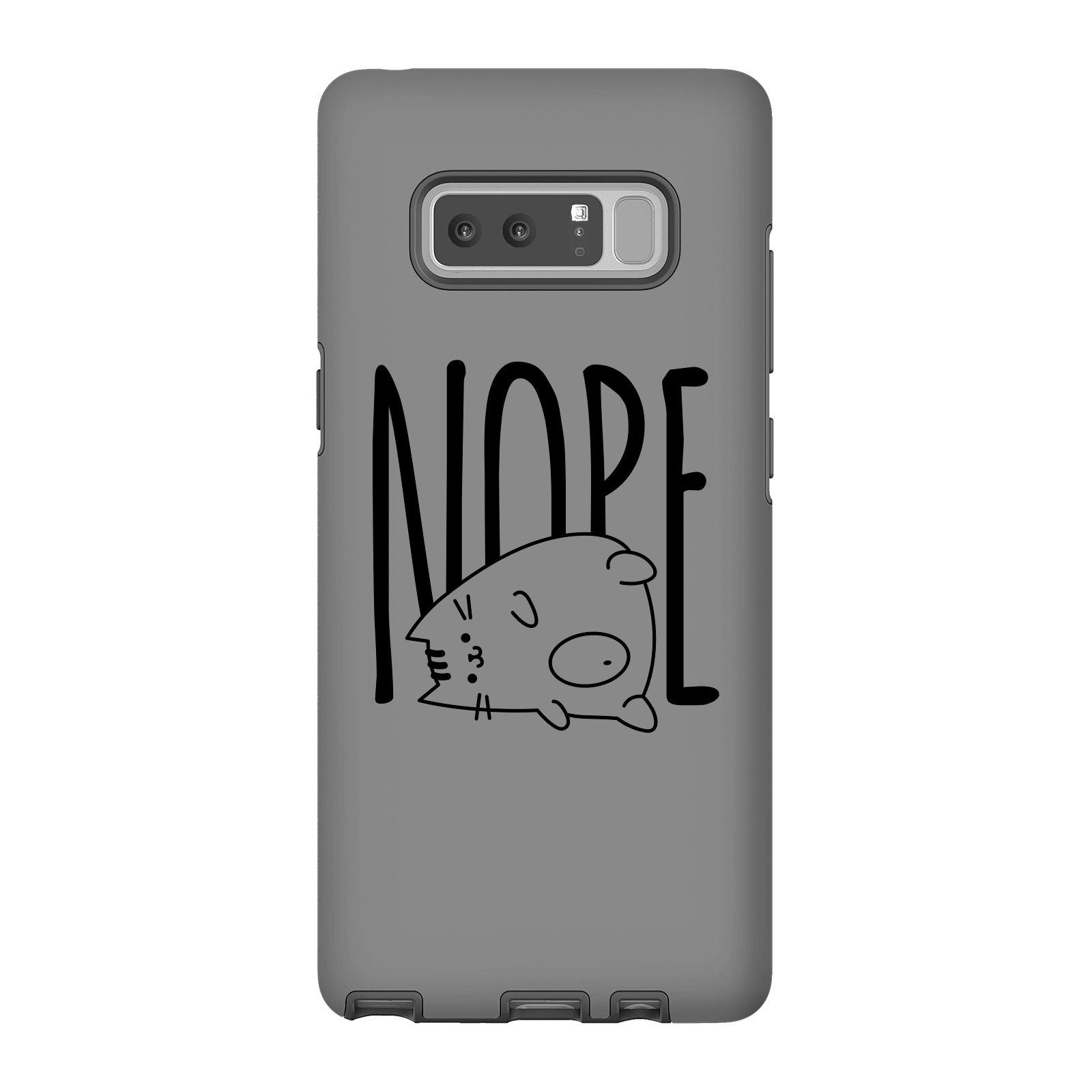 Nope Phone Case for iPhone and Android - Samsung Note 8 - Tough Case - Matte